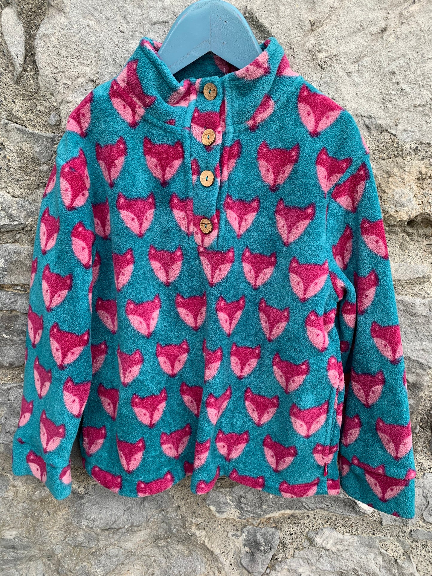 Foxes blue fleece 6y (116cm)