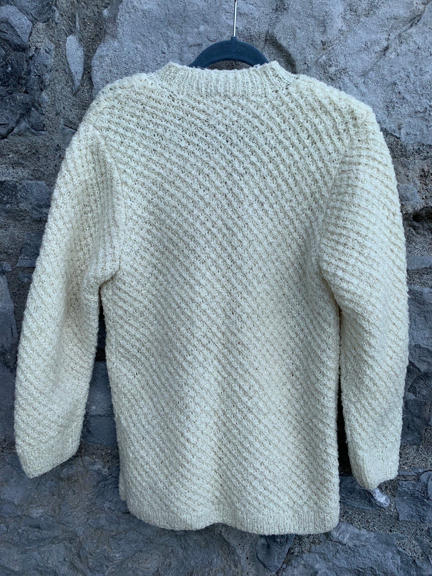 Cream handmade cardigan 9-10y (134-140cm)