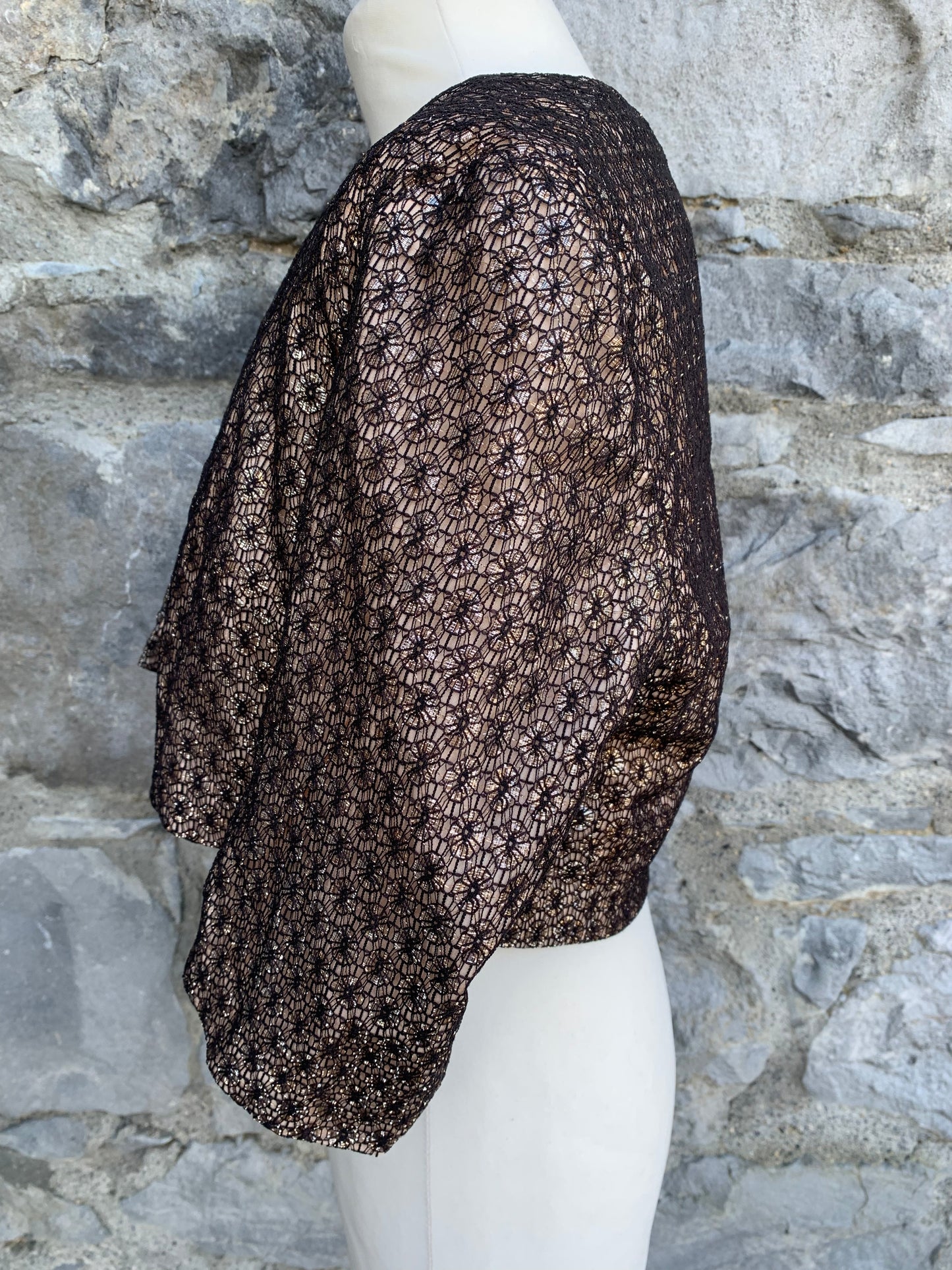 Black&gold bolero uk 12