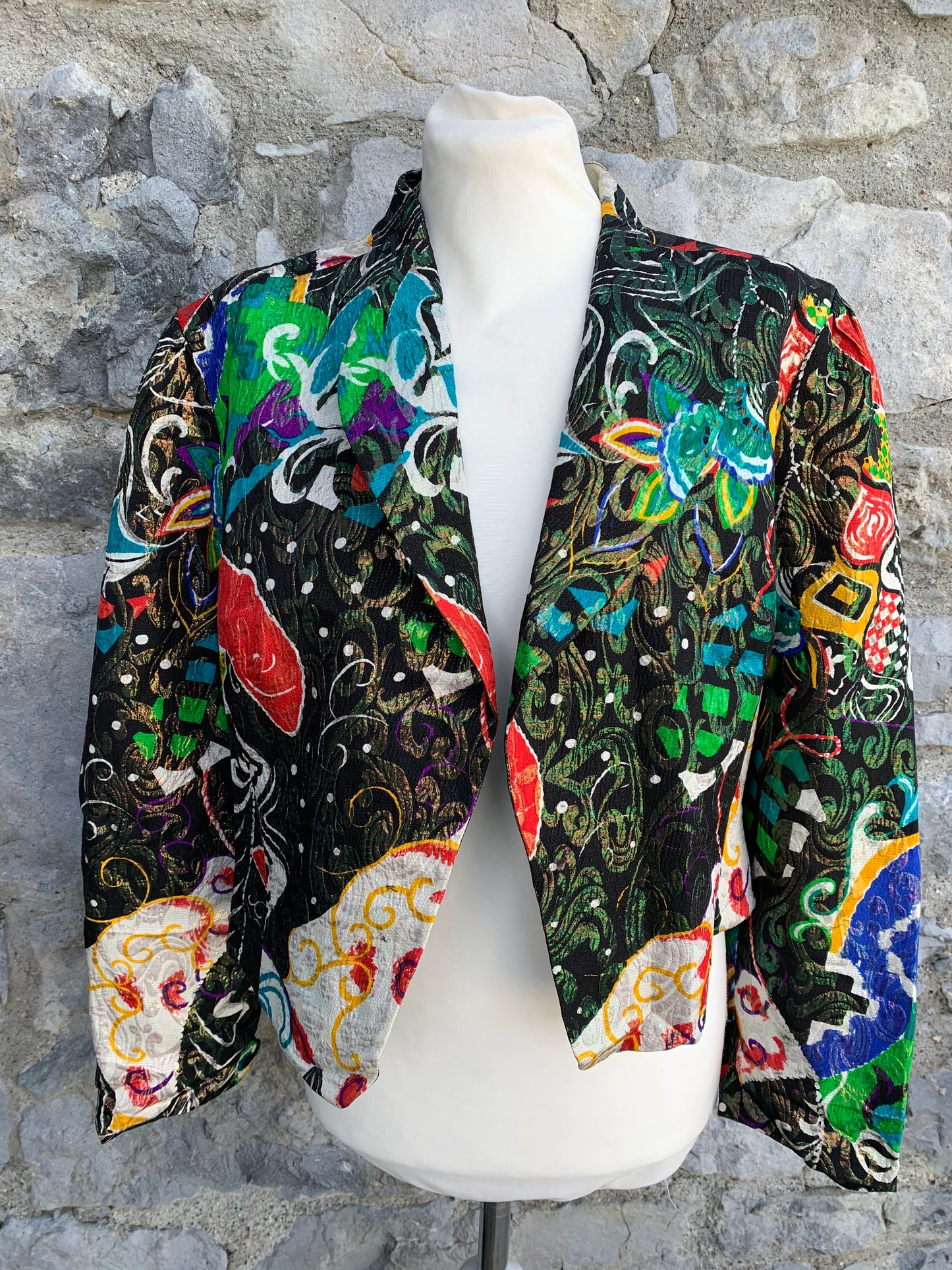 Sporting dress 80s kitsch jacket uk 14