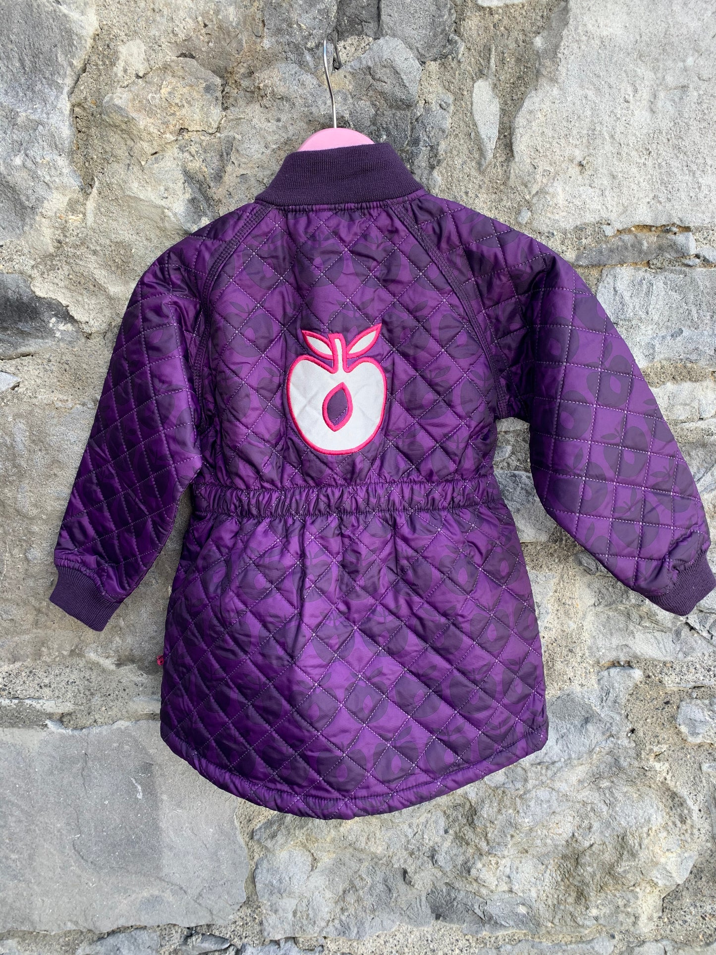 Purple apples jacket 3-4y (98-104cm)