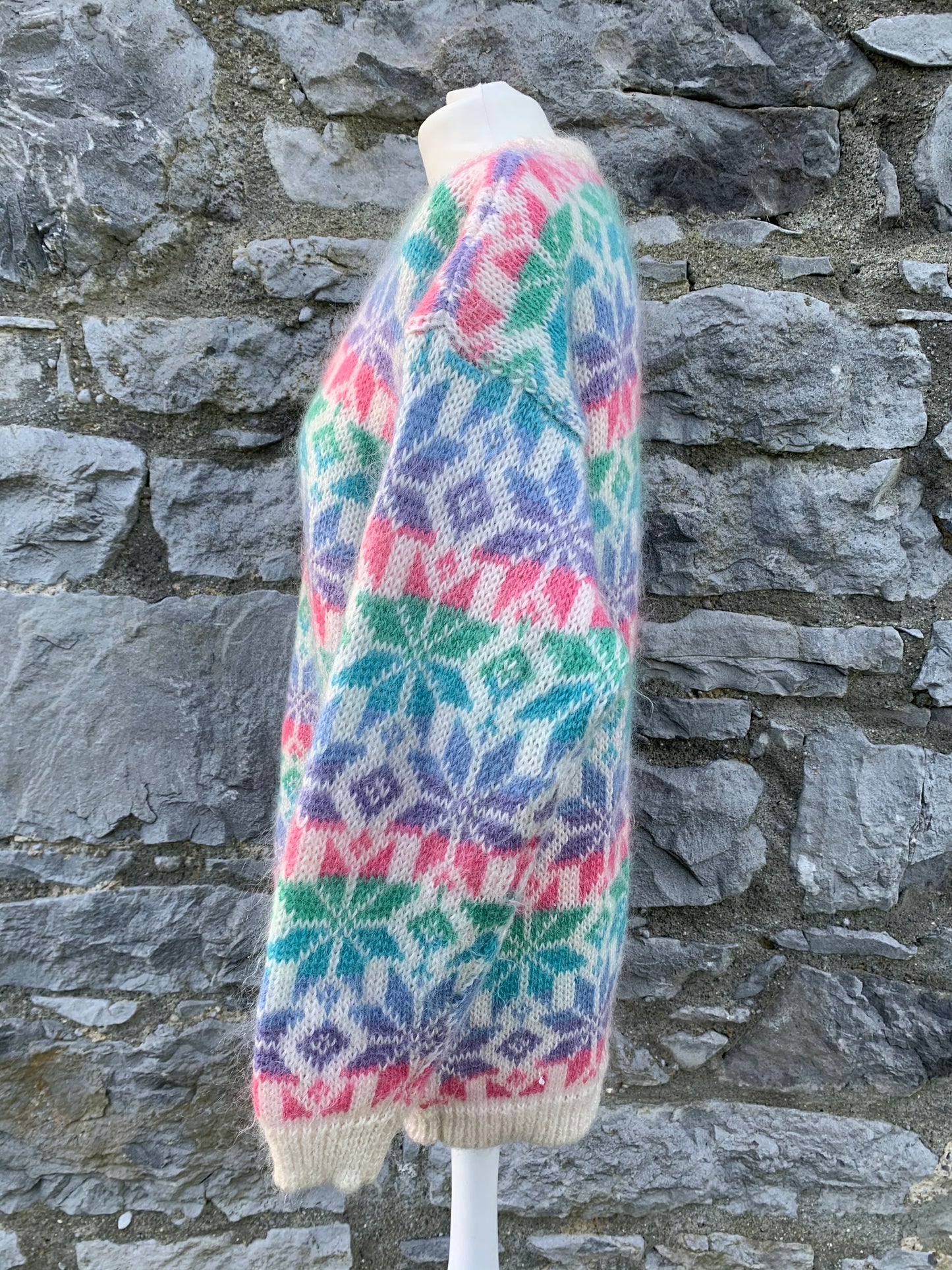 Rainbow ombré snowflakes jumper uk 12-14