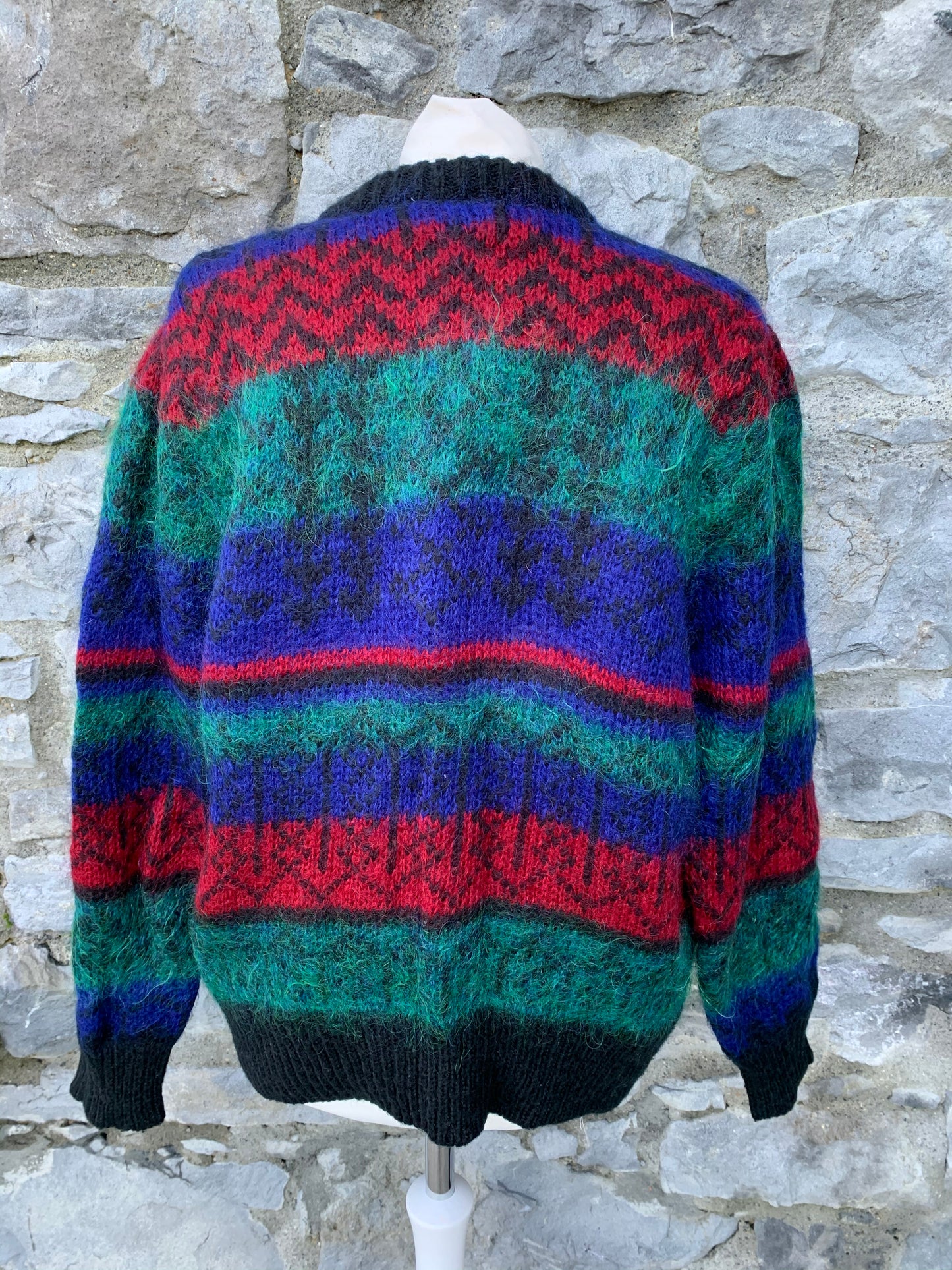 80s hairy cardigan uk 14