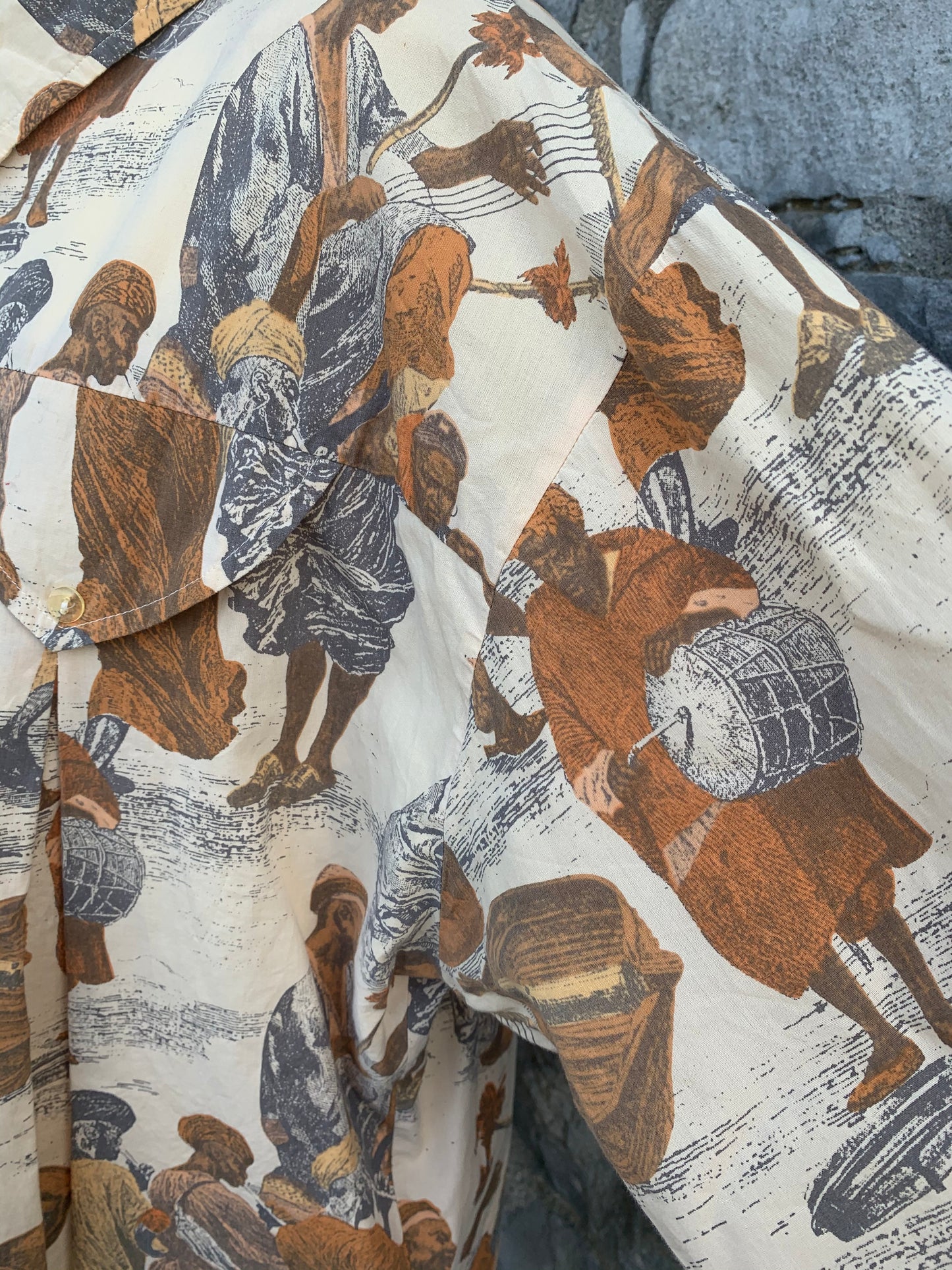 Barboro African scene long shirt uk 12-14
