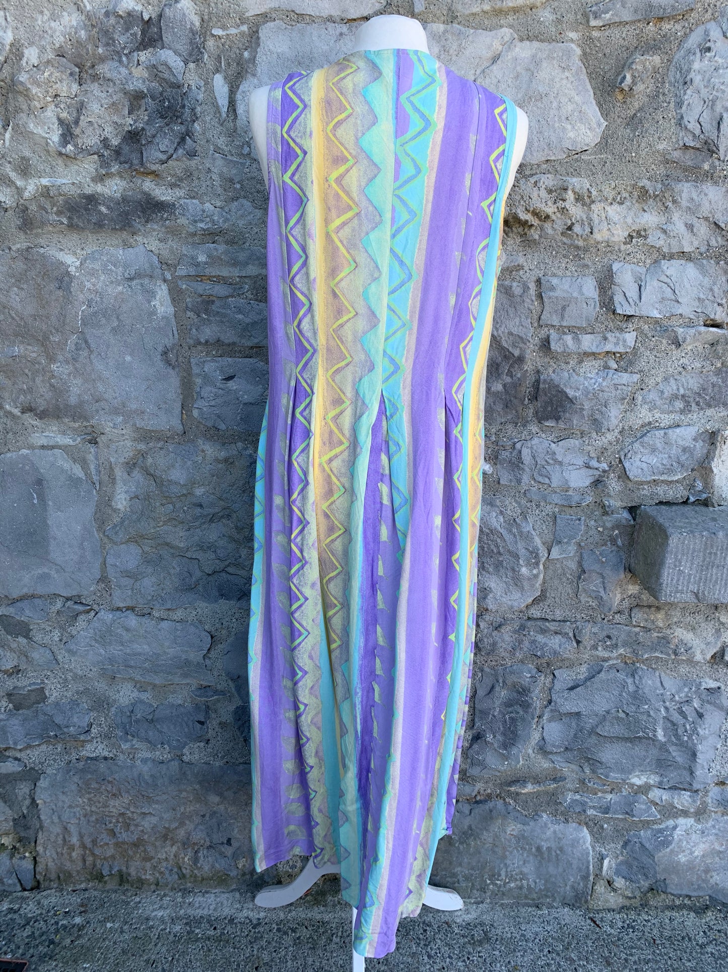 Beach Club 80s geometric sleeveless dress uk 14