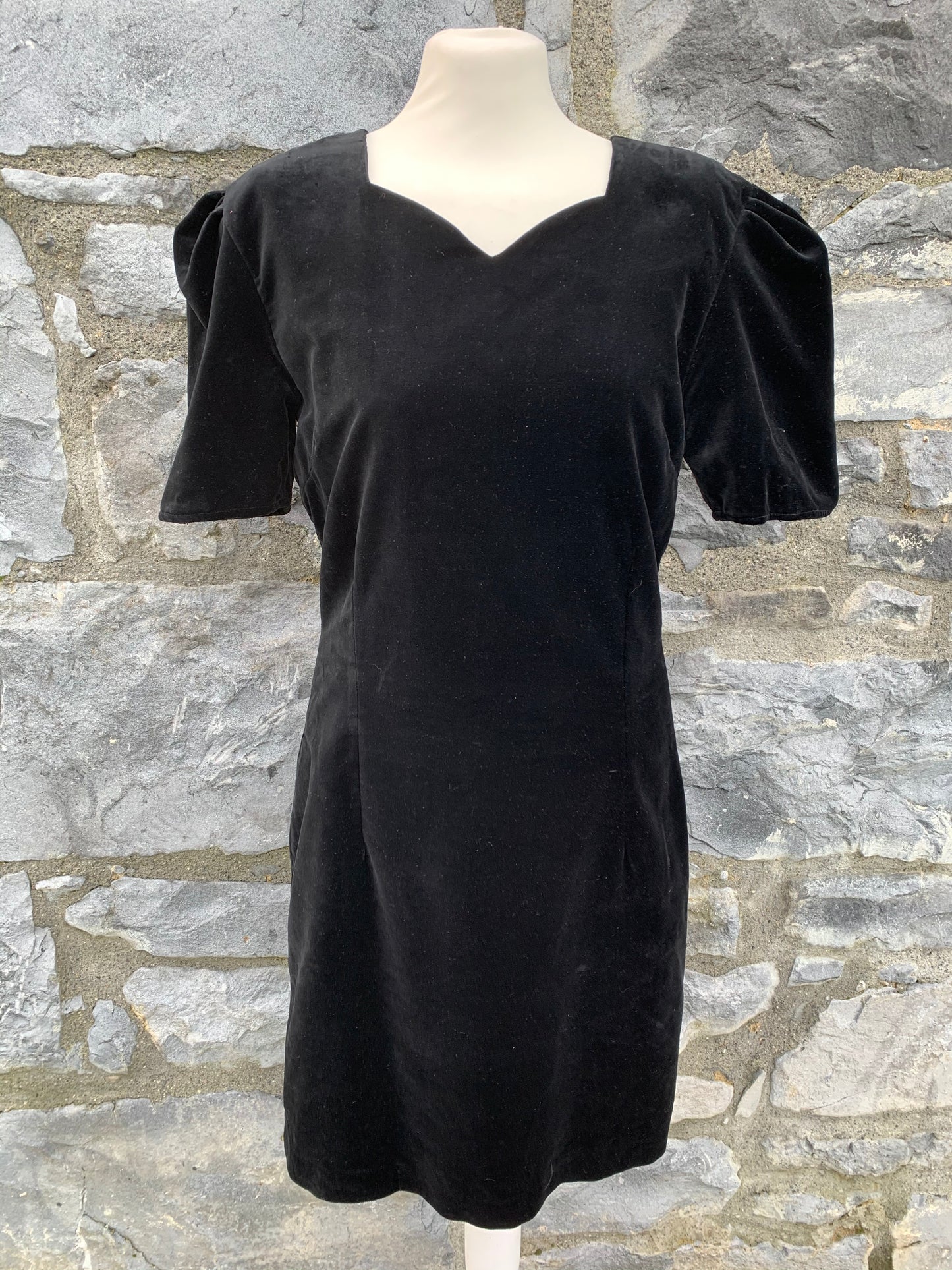 Black velvet tulip dress uk 10
