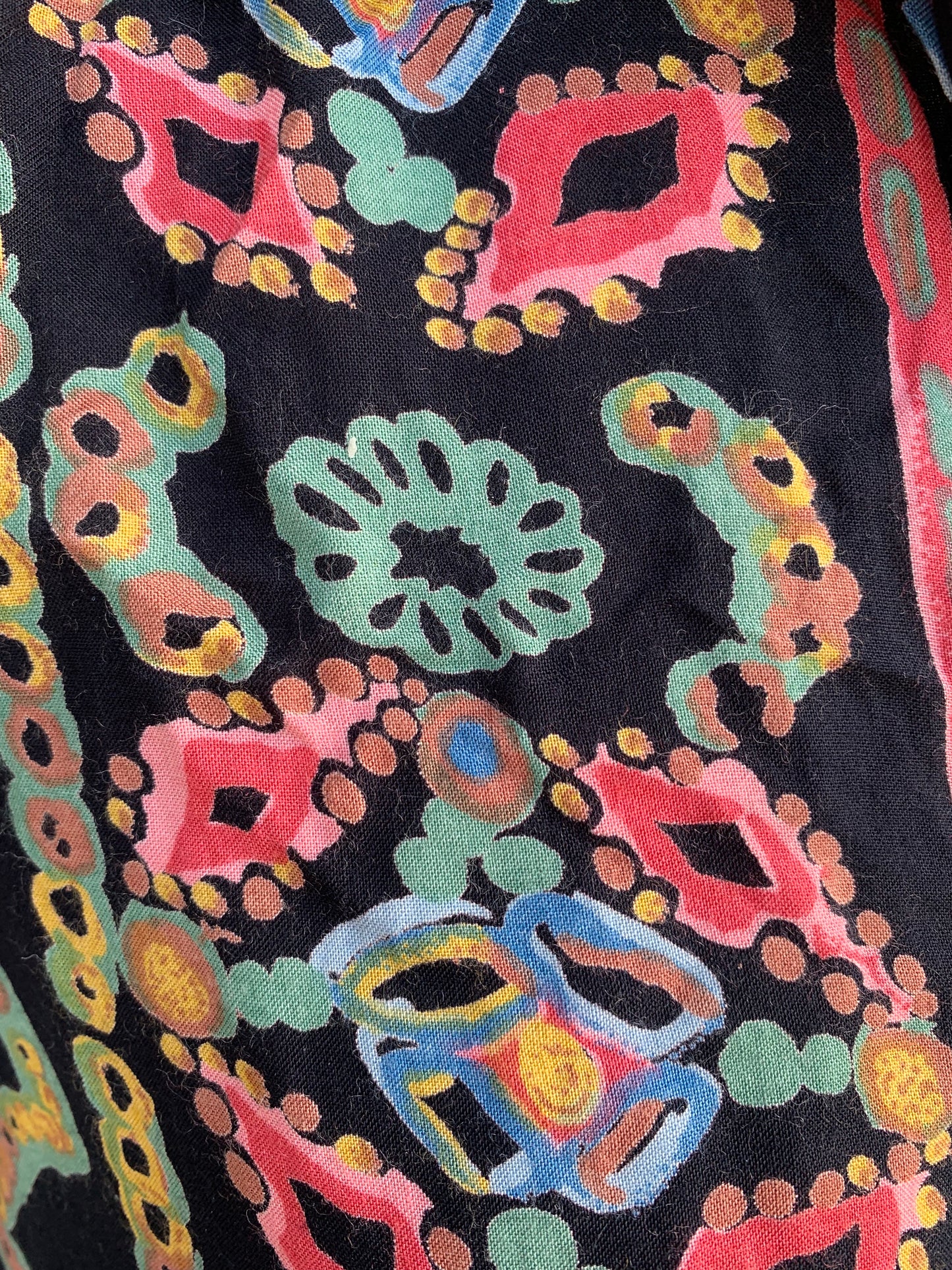 Extension 90s abstract floral shirt Medium