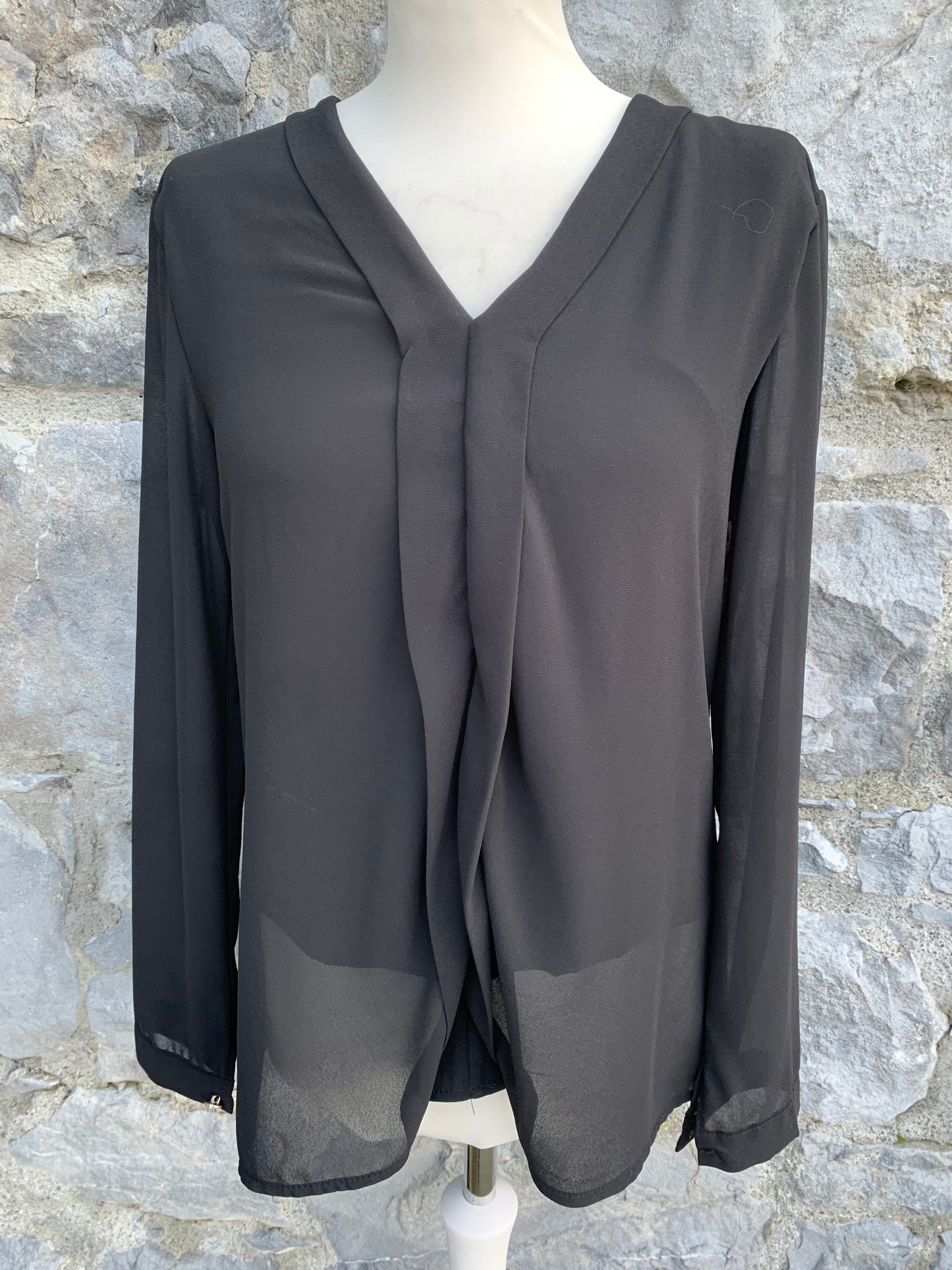 Black sheer top uk 12