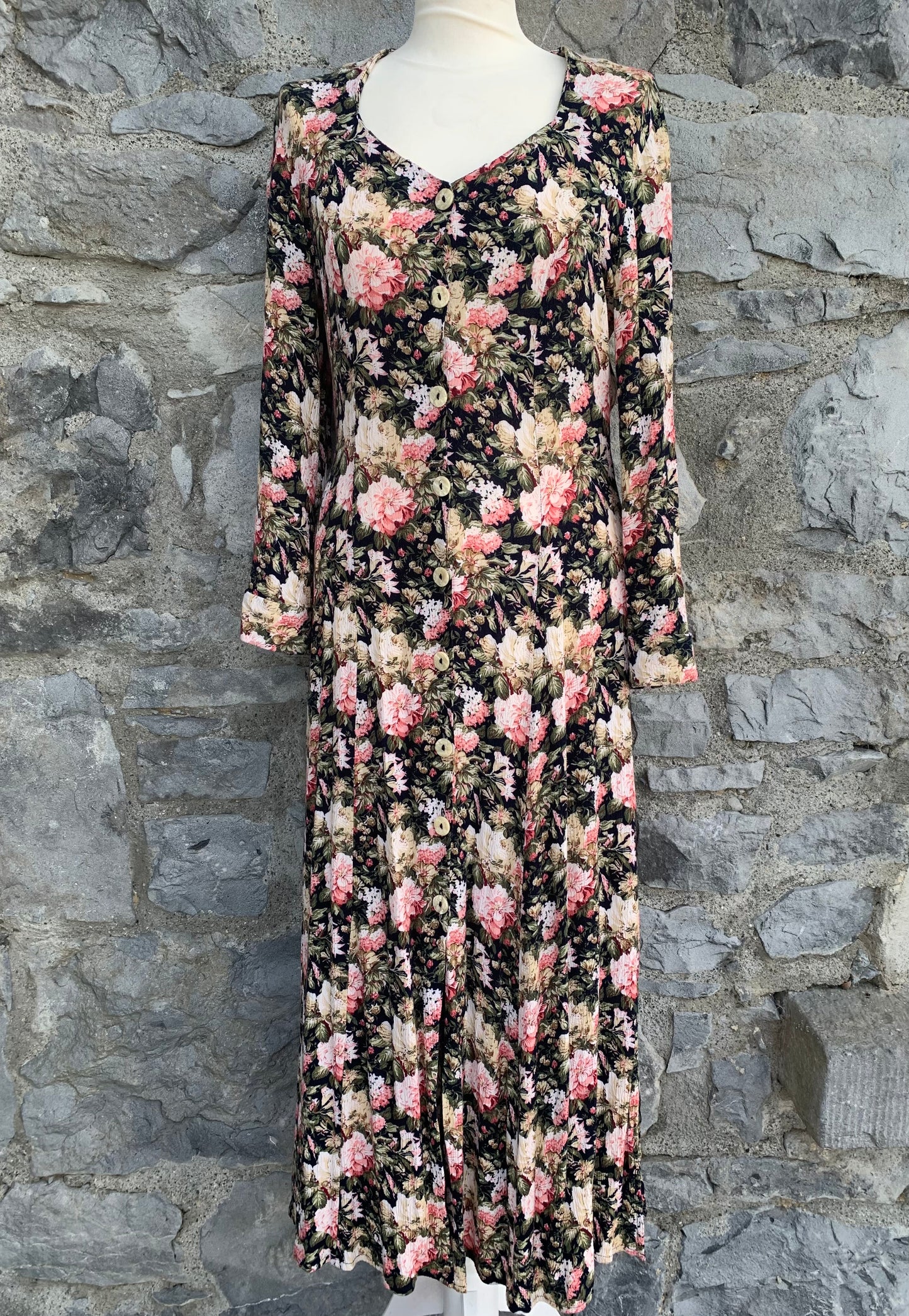 Almost Blue 90s floral maxi dress uk 8