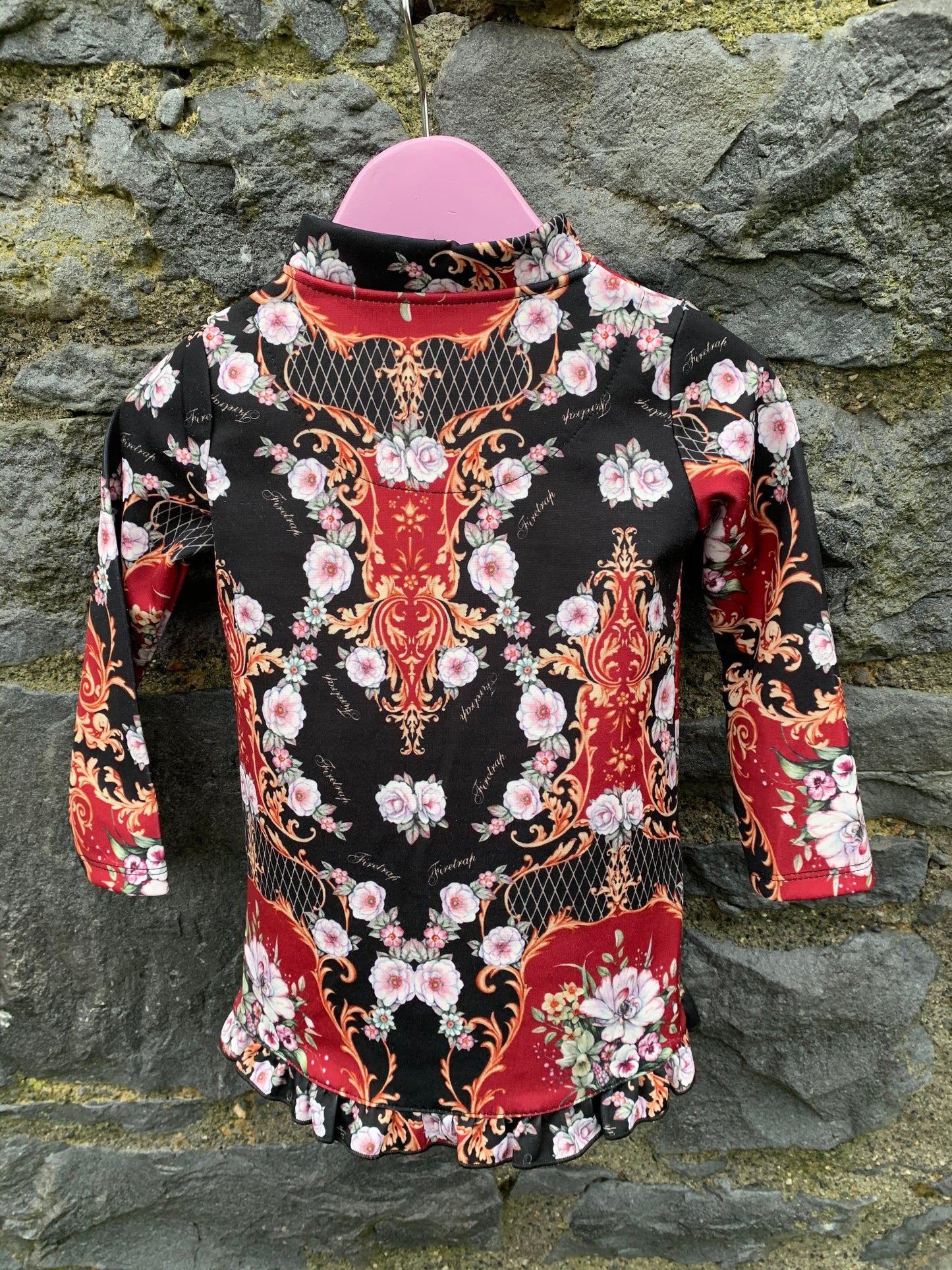 Black&red tunic 12-18m (80-86cm)