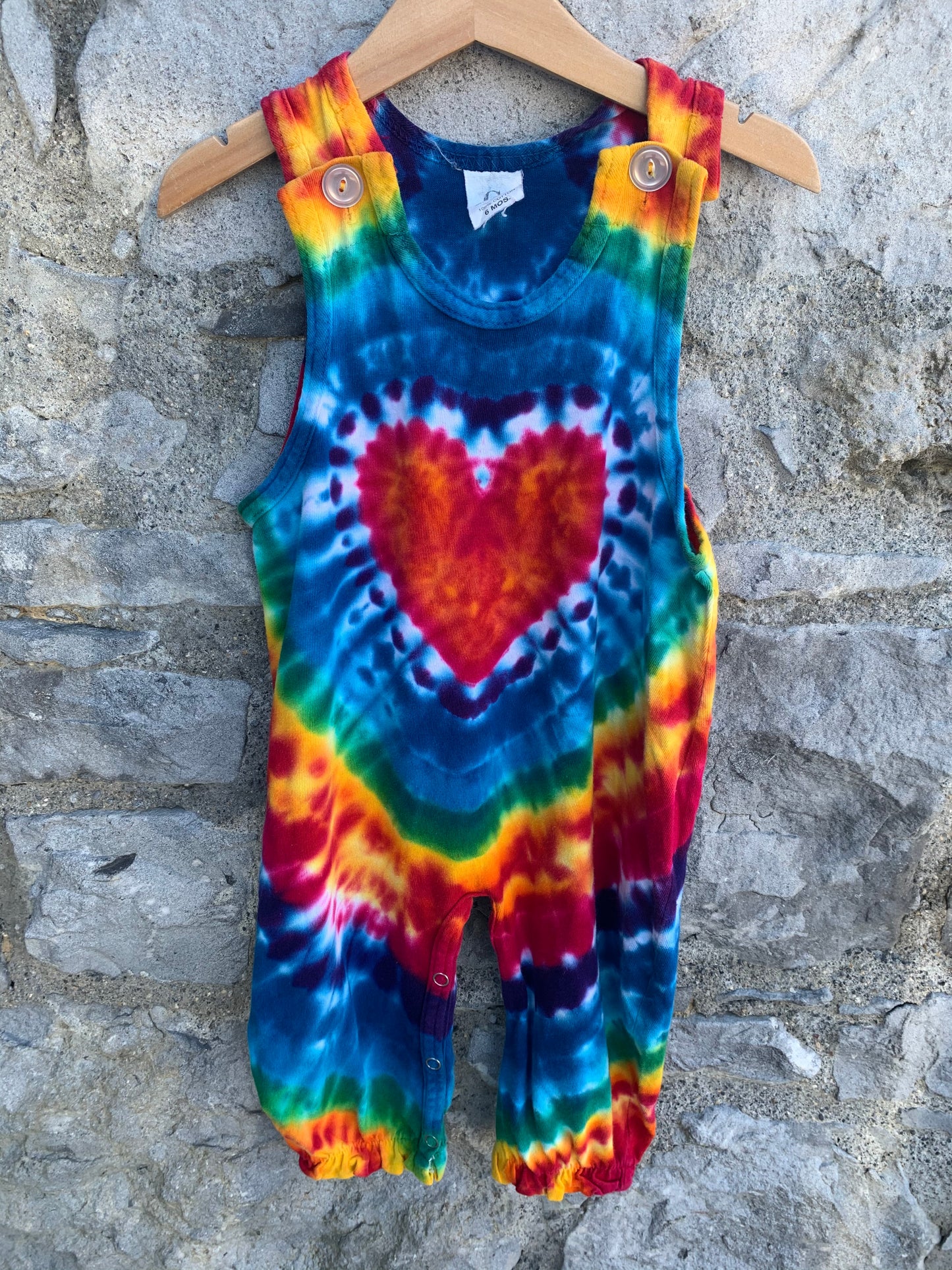 CK Tie dye dungarees 9-12m (74-80cm)