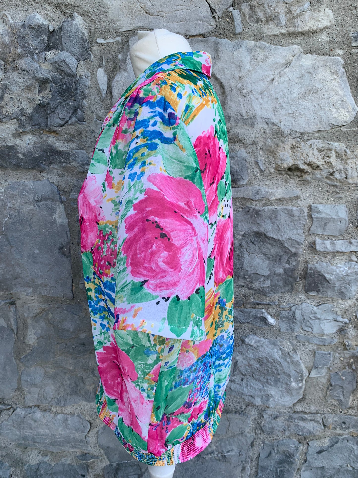 Paul Separates 80s floral top uk 12