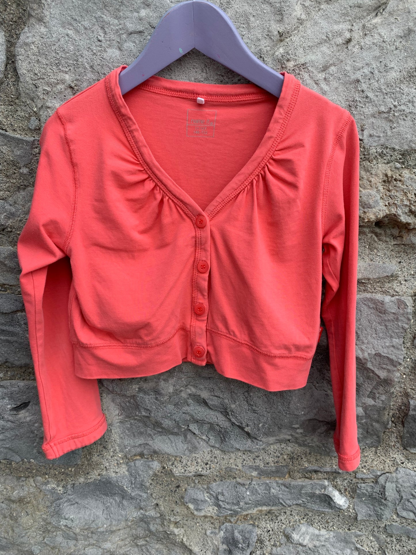 Orange short cardigan 11-12y (146-152cm)