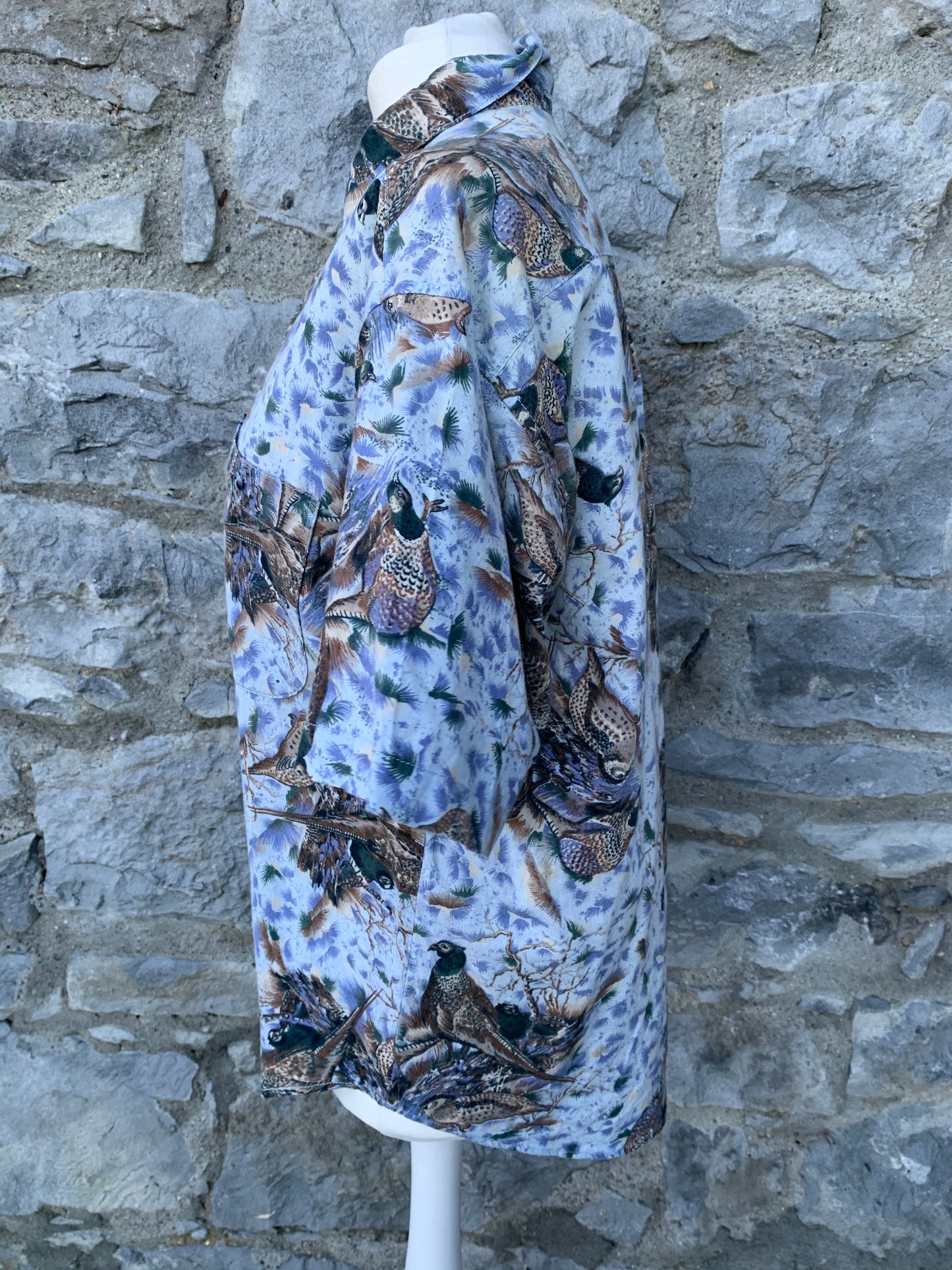 90s pheasants shirt Medium