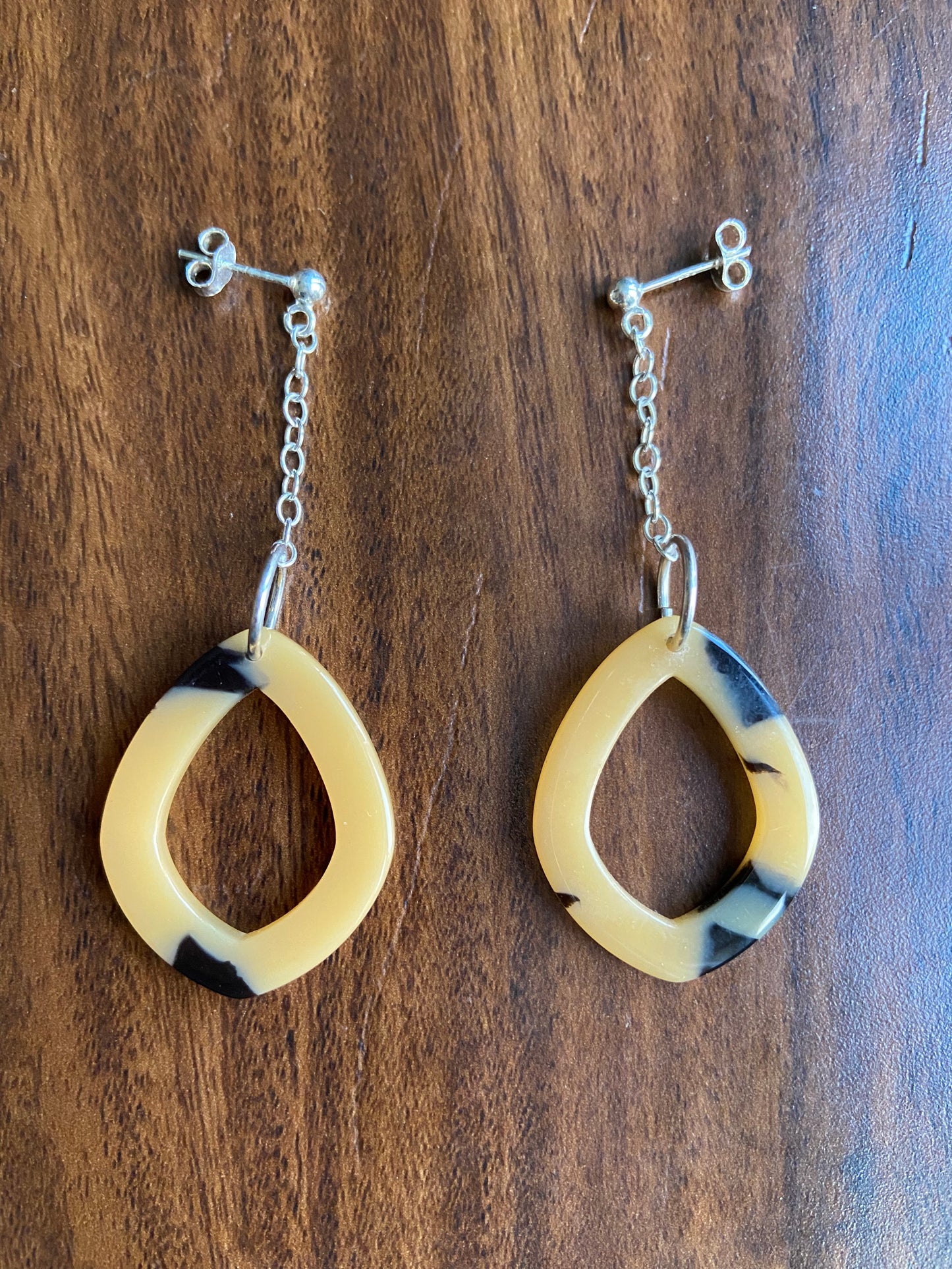 Light orange earrings