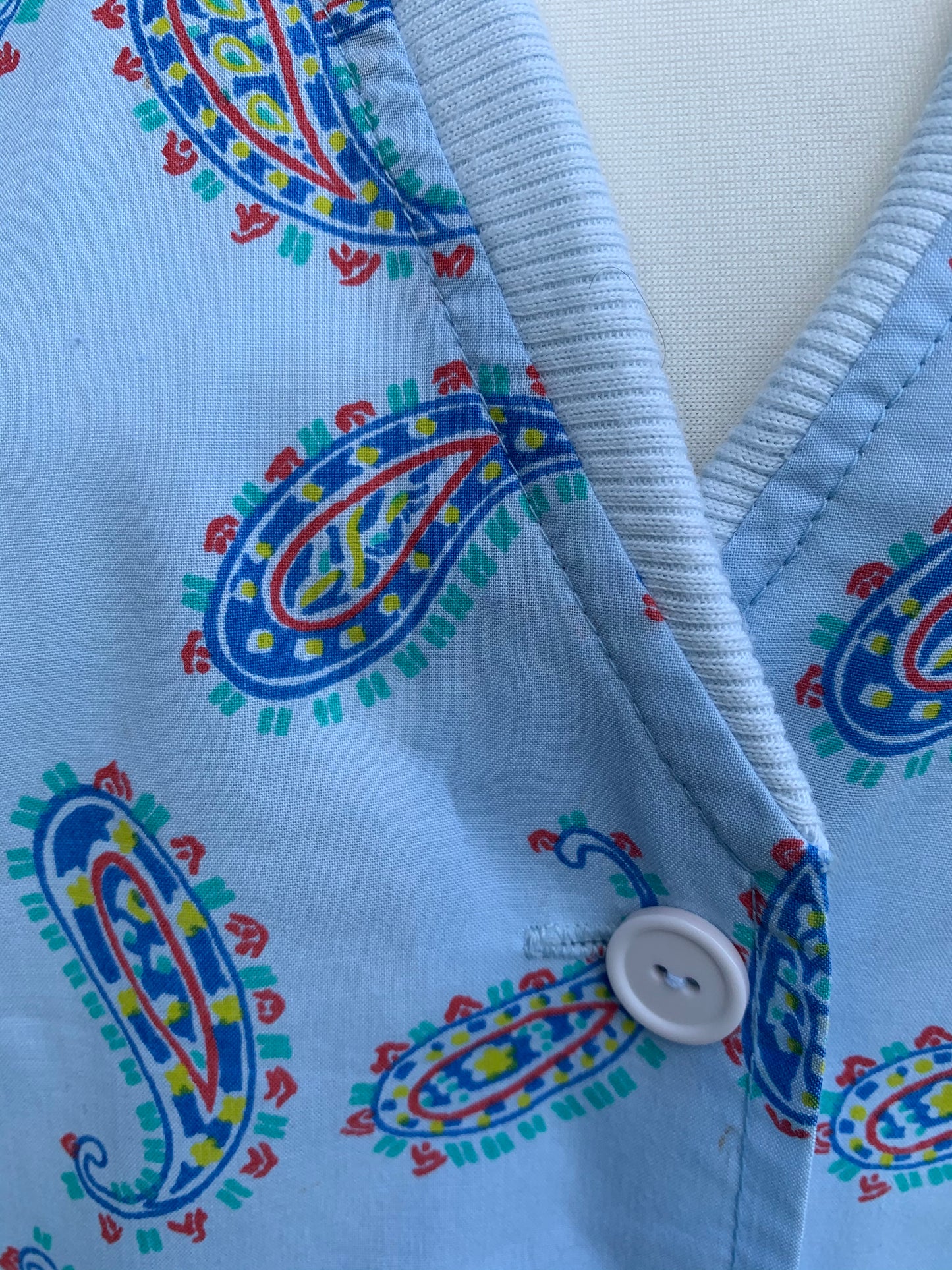 Prime Time 80s blue paisley blazer uk 12-14