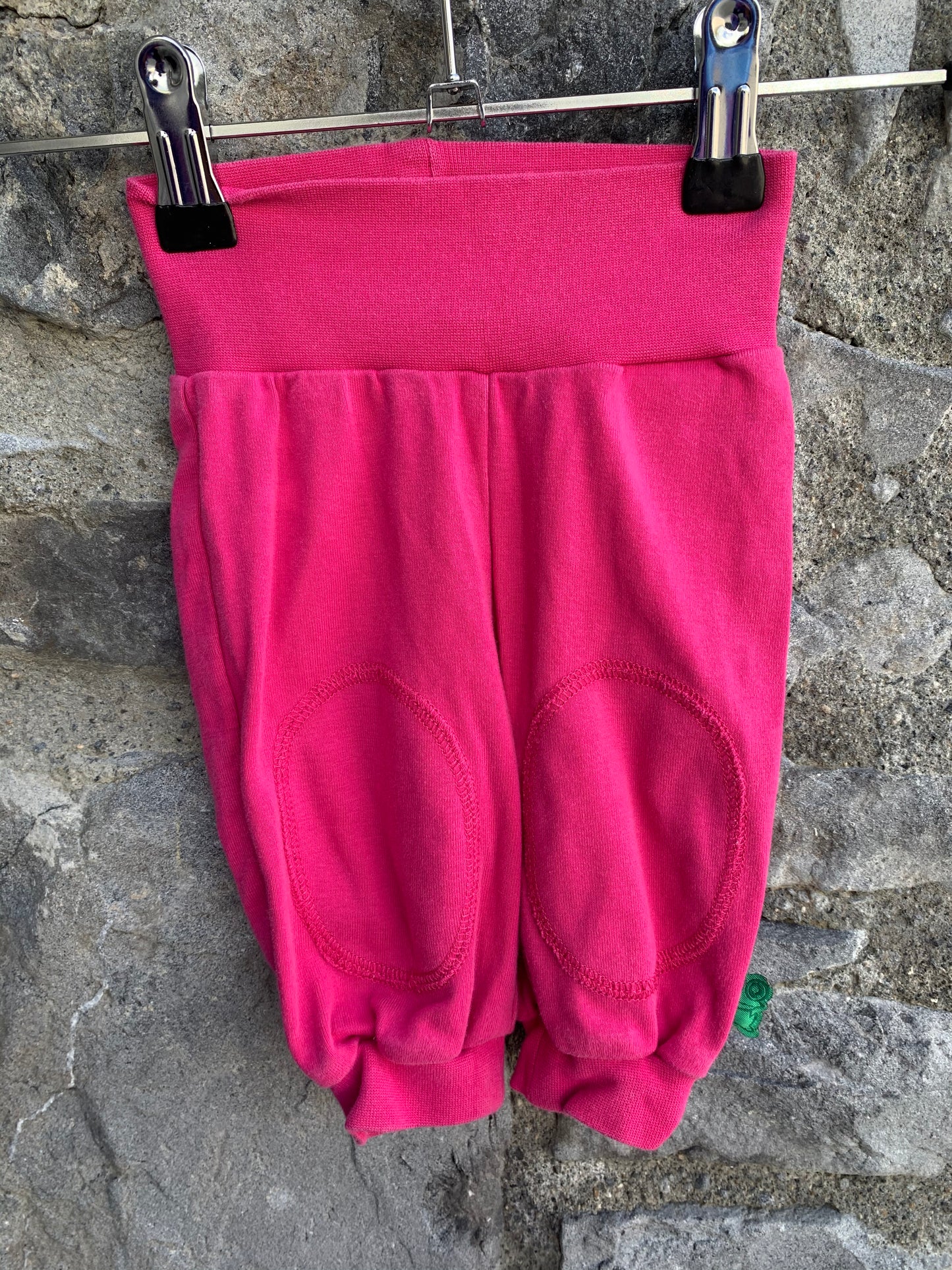 Pink rib pants 0-1m (56cm)