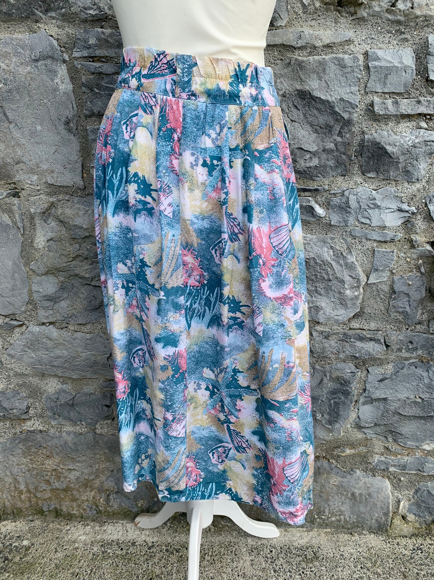 Sea shells button up skirt uk 8