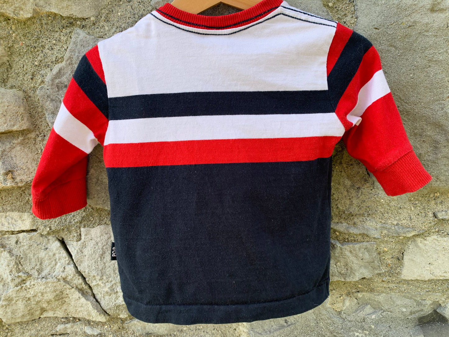 PoP navy&red tracksuit 6-9m (68-74cm)