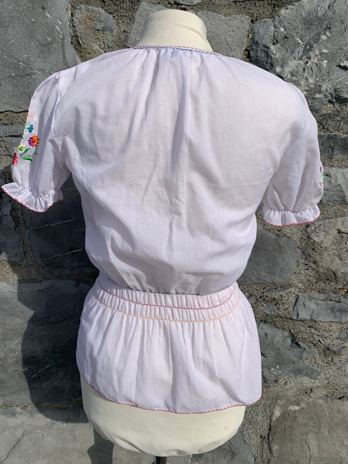 80s white folk top uk 6-8