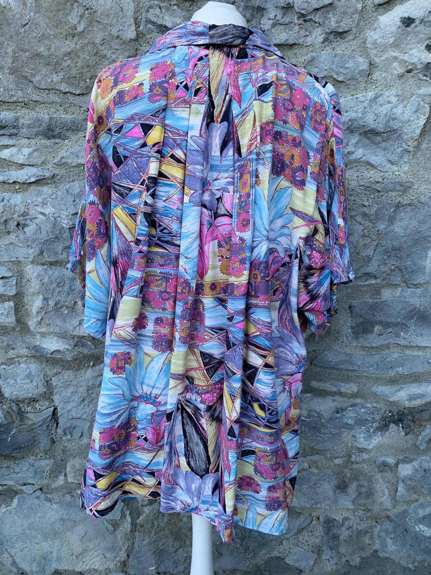 80s oversized abstract tunic uk 10-14