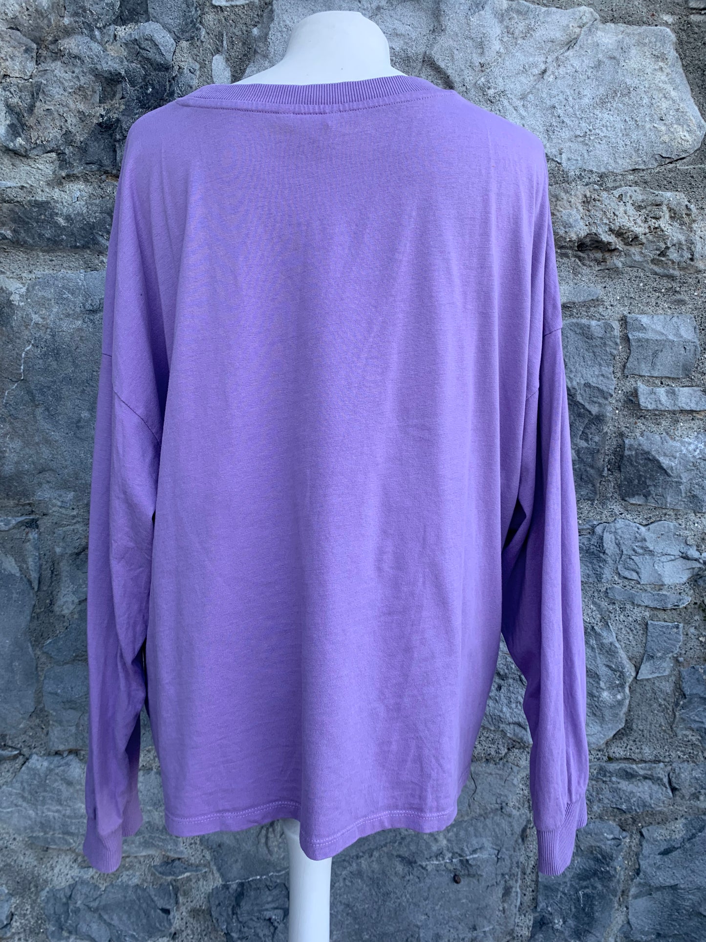 Purple top with a rainbow uk 16-20