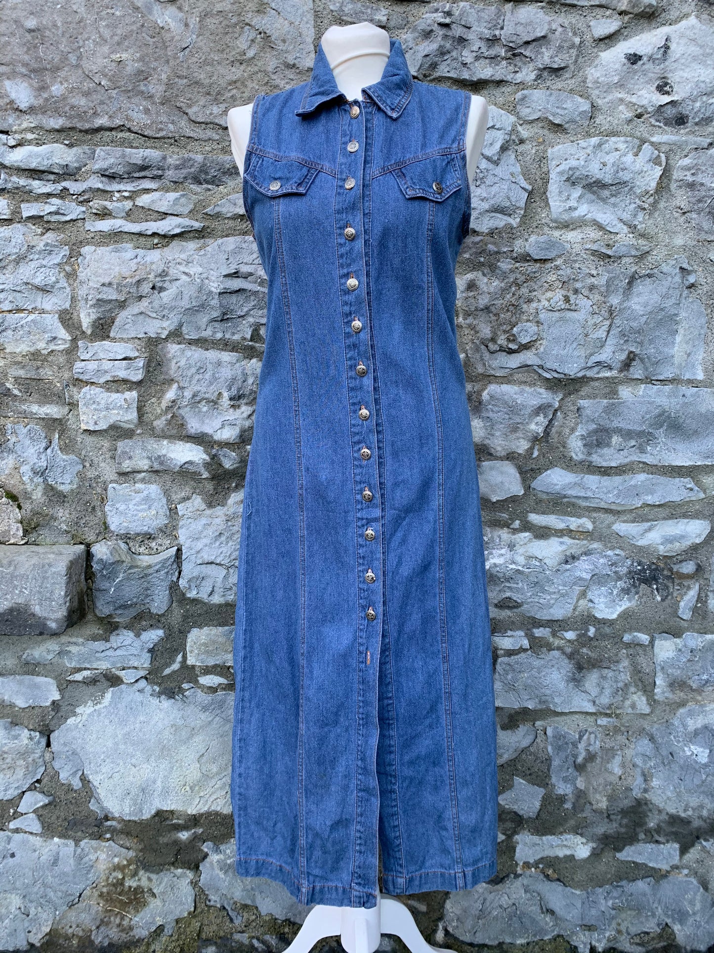 Island Earth denim sleeveless dress uk 10