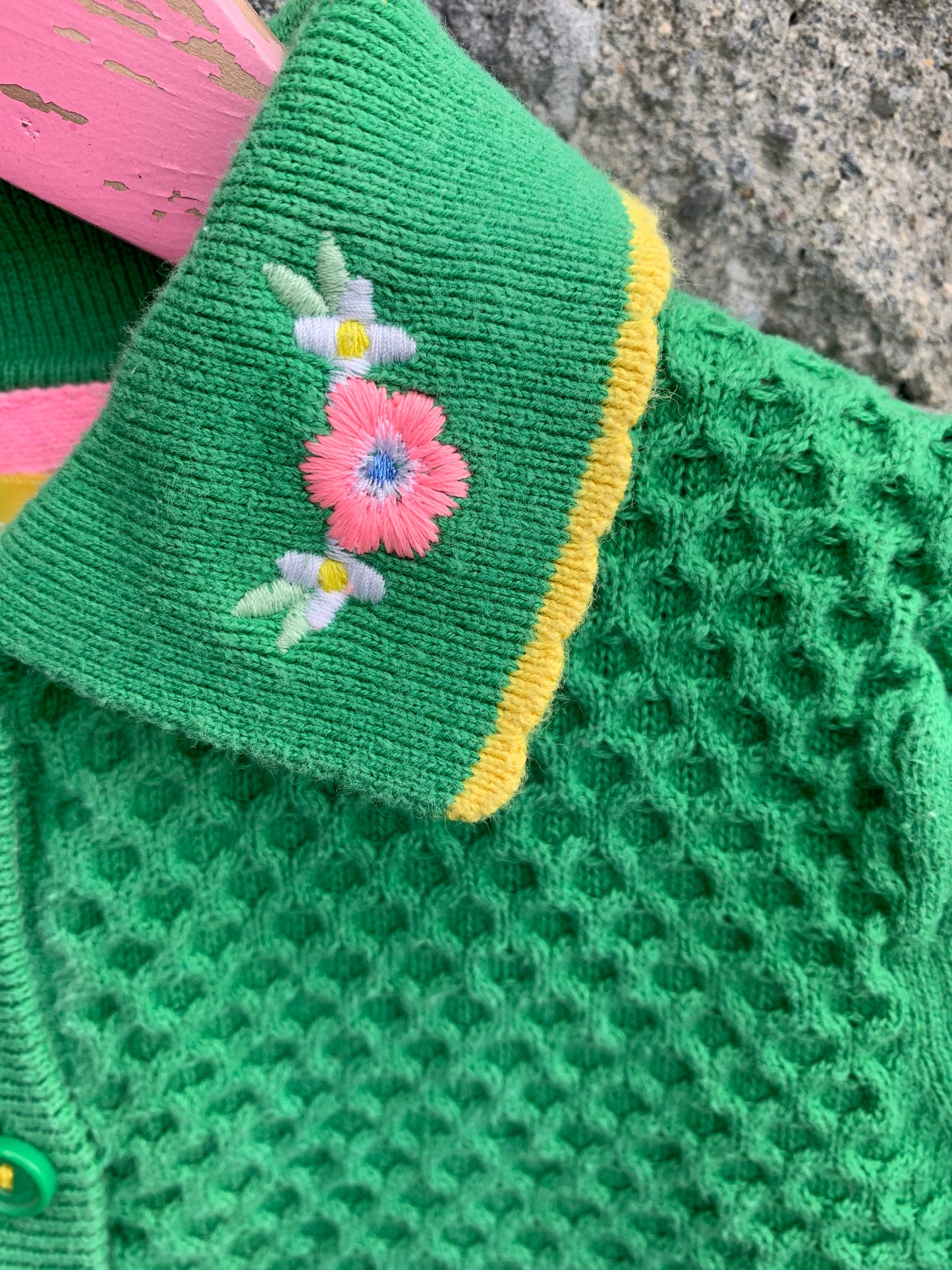 Green cardigan 3-4y (98-104cm)