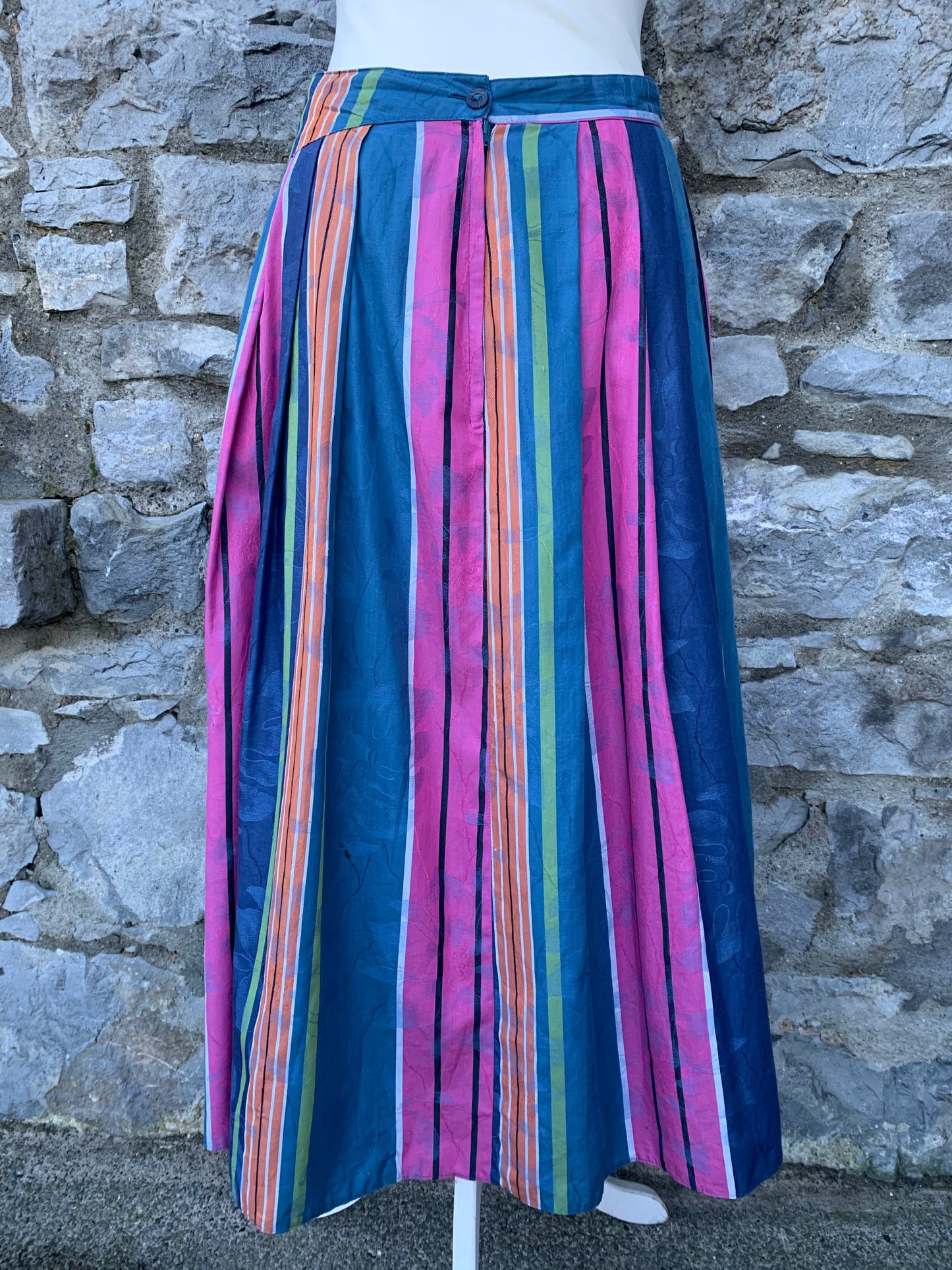 Malli Mari colourful stripes midi skirt uk 10-12