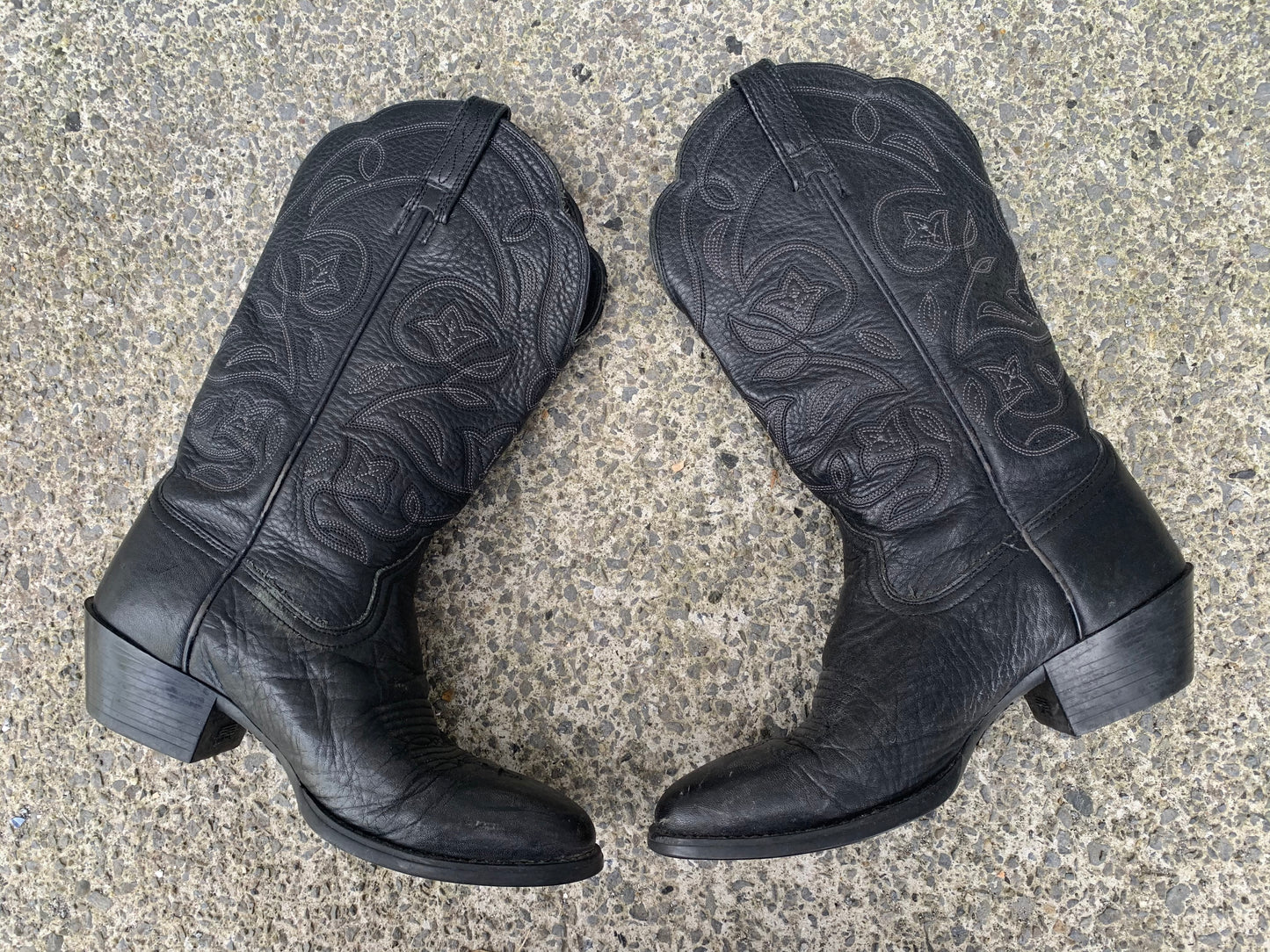 Black cowboy boots uk 3 (eu 36)