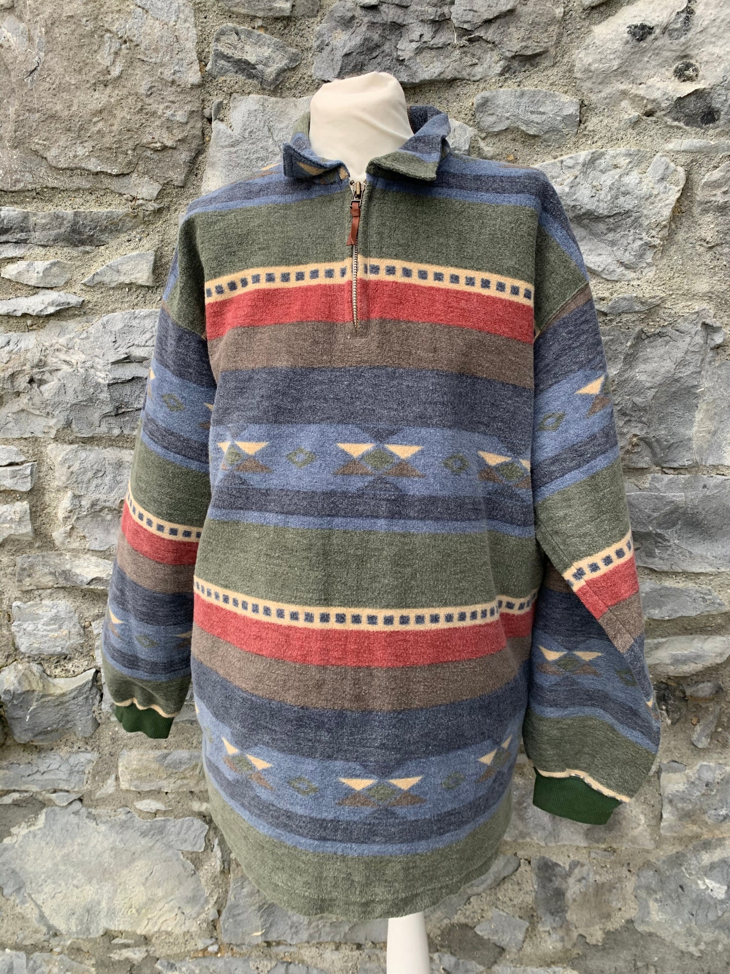 Henry Choice Aztec flannel sweatshirt Medium