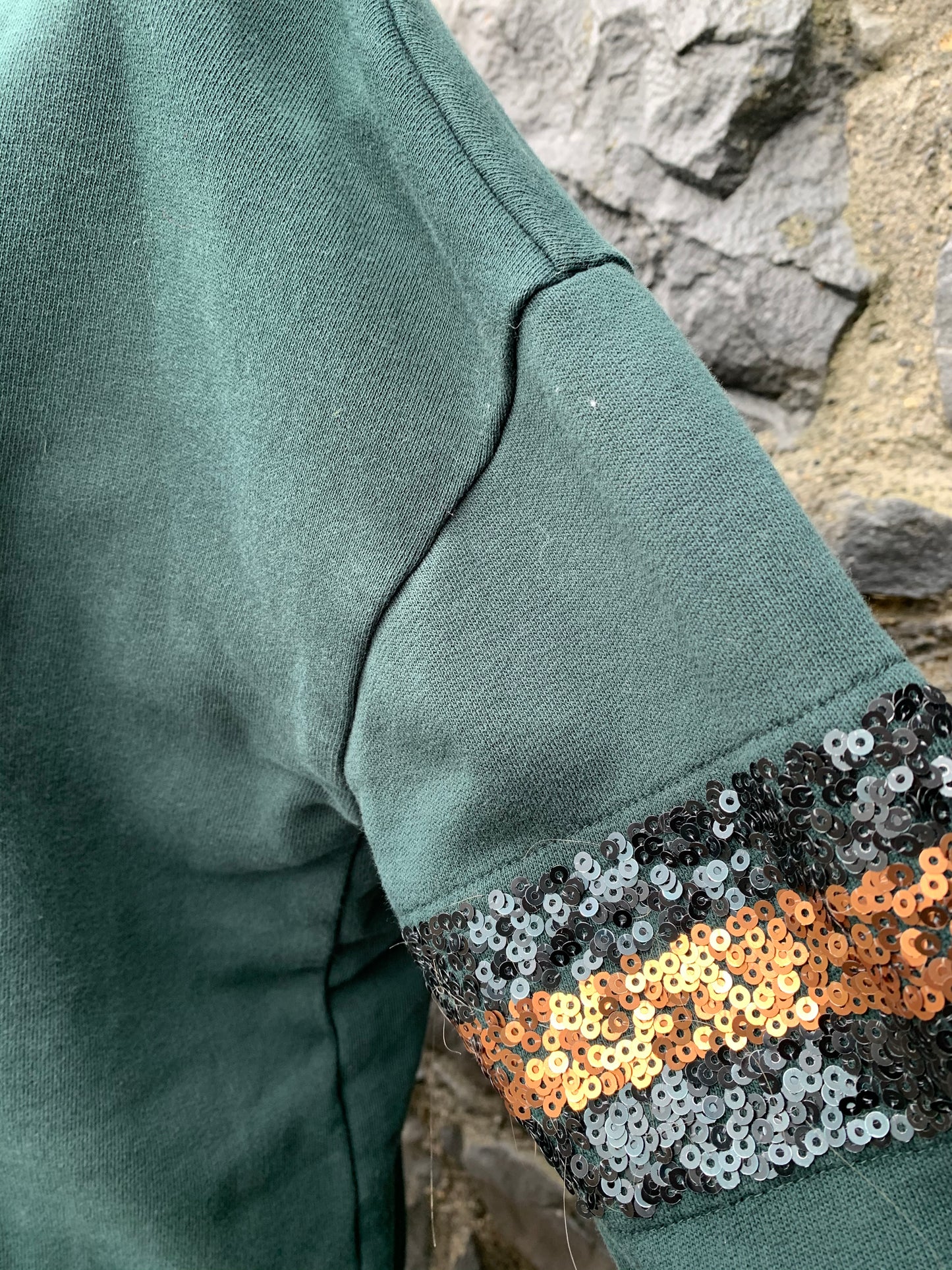 Green oversized sweatshirt uk 12