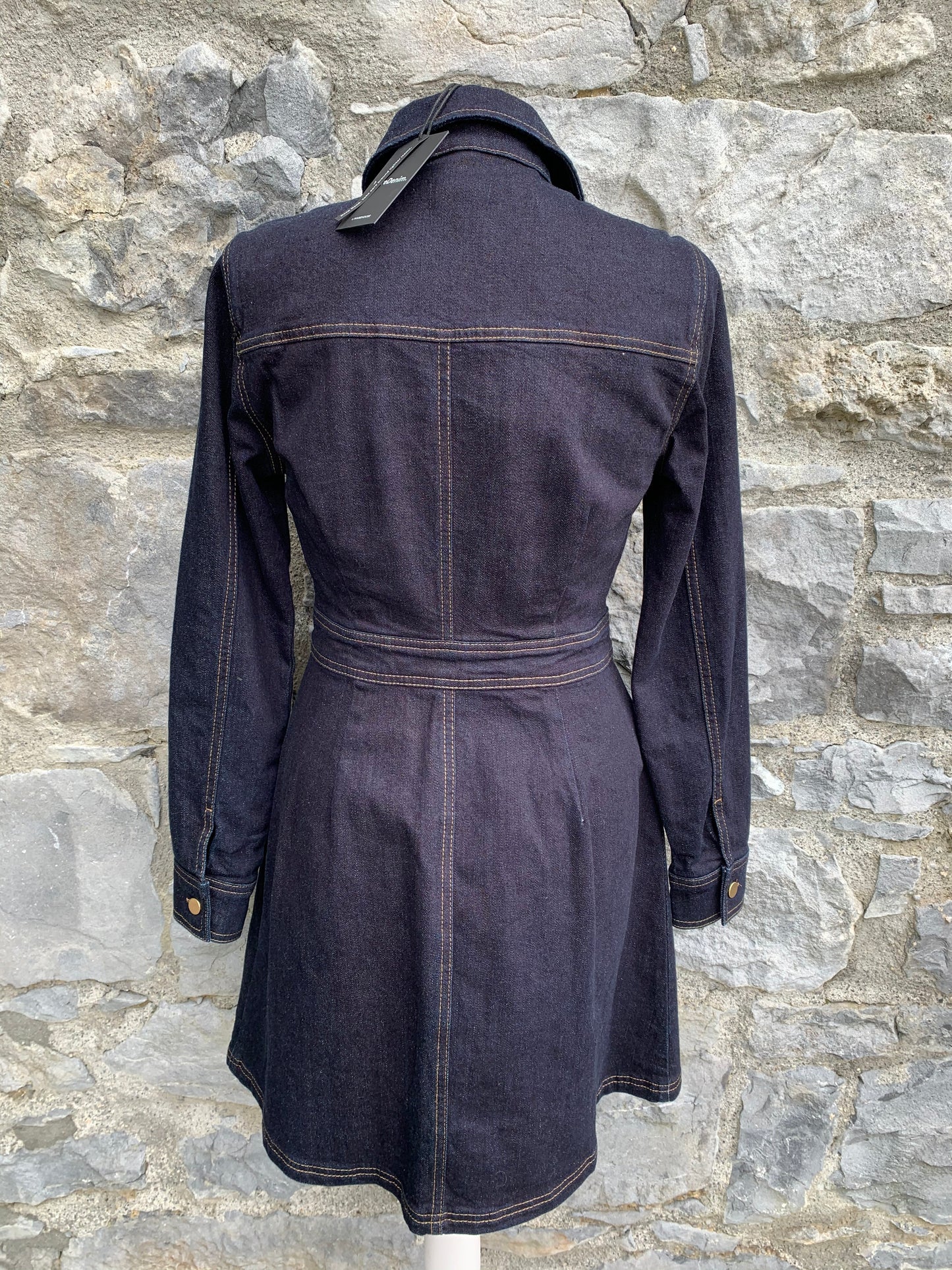 Navy denim dress uk 8