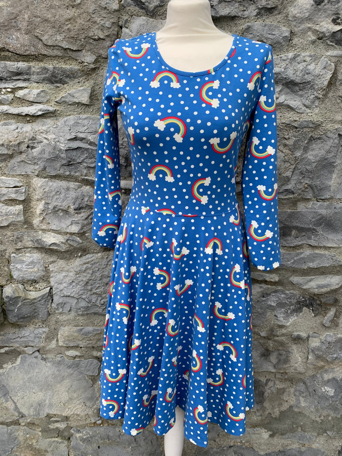 Rainbow skater dress uk 10