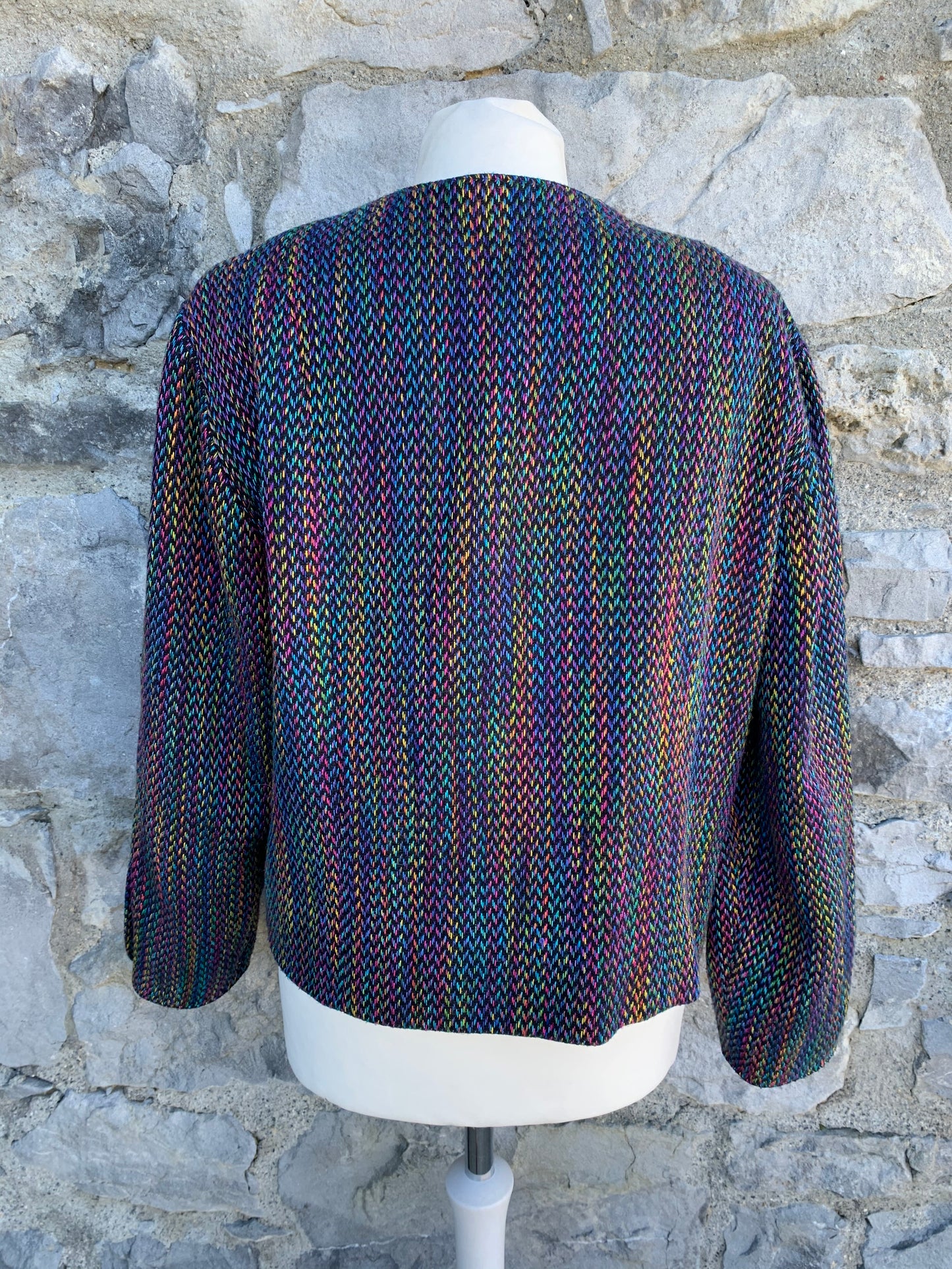 80s rainbow jacket uk 14