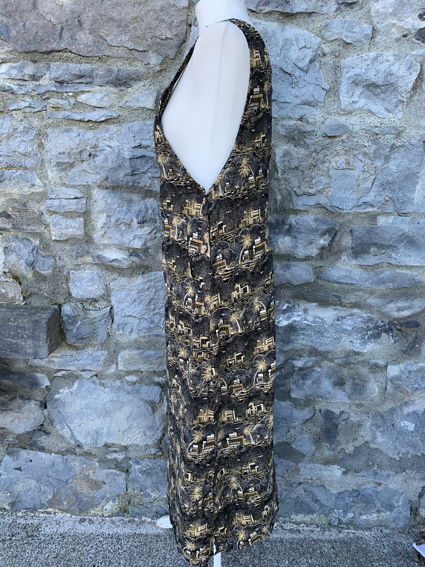 Take Nine 90s cord pinafore uk 14