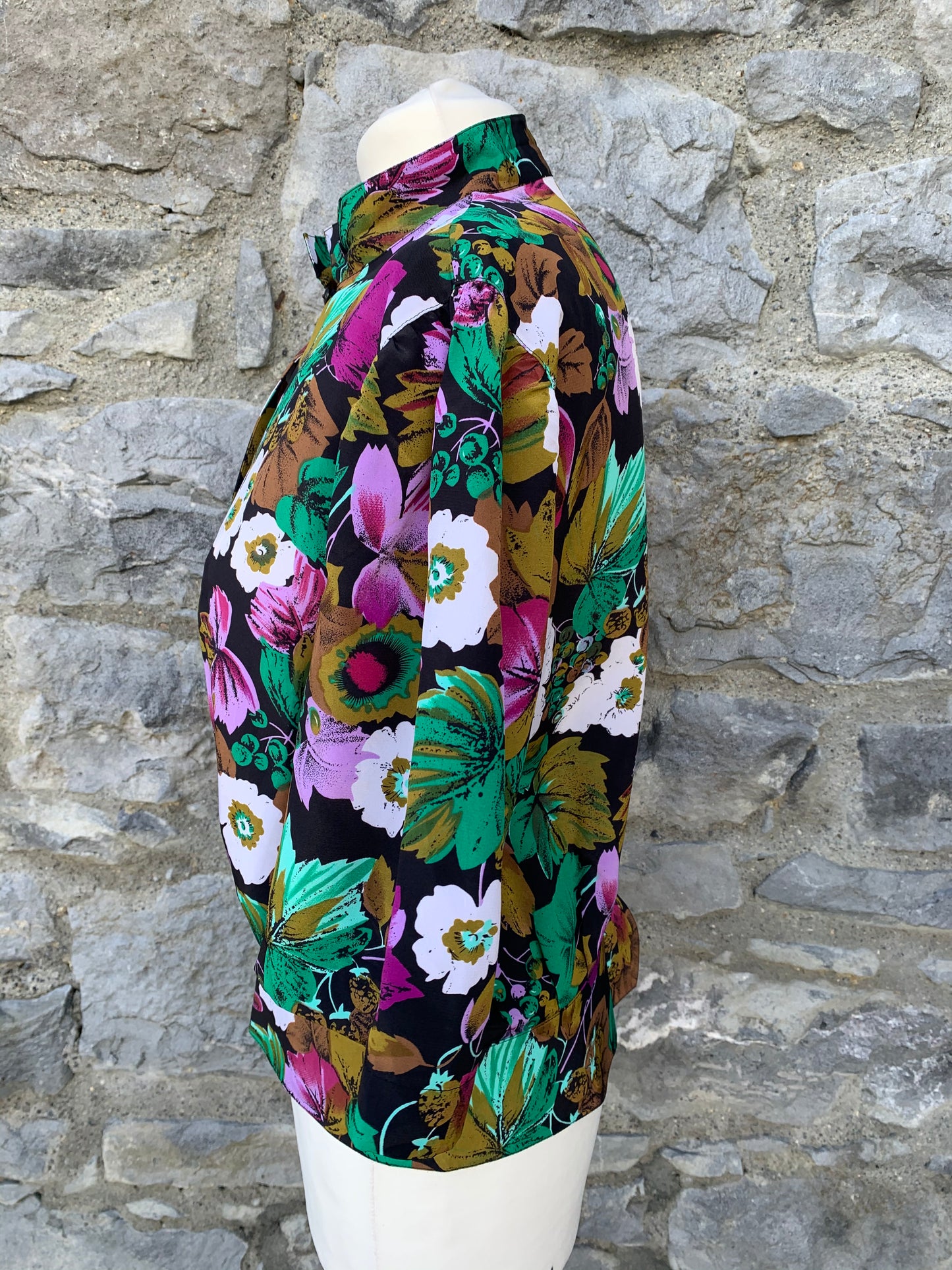 Flowers&leaves blouse uk 12