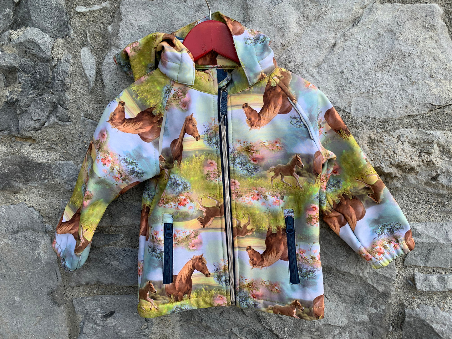 Soft shell horses jacket 9-12m (74-80cm)