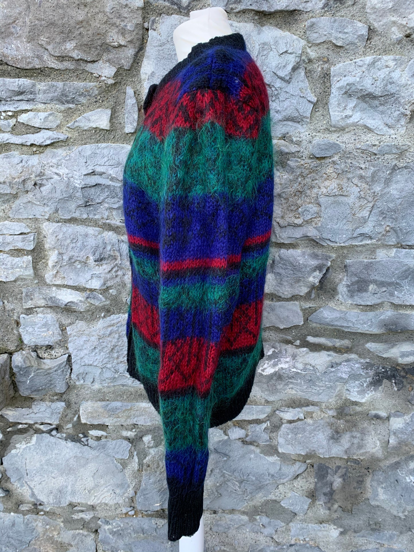 80s hairy cardigan uk 14
