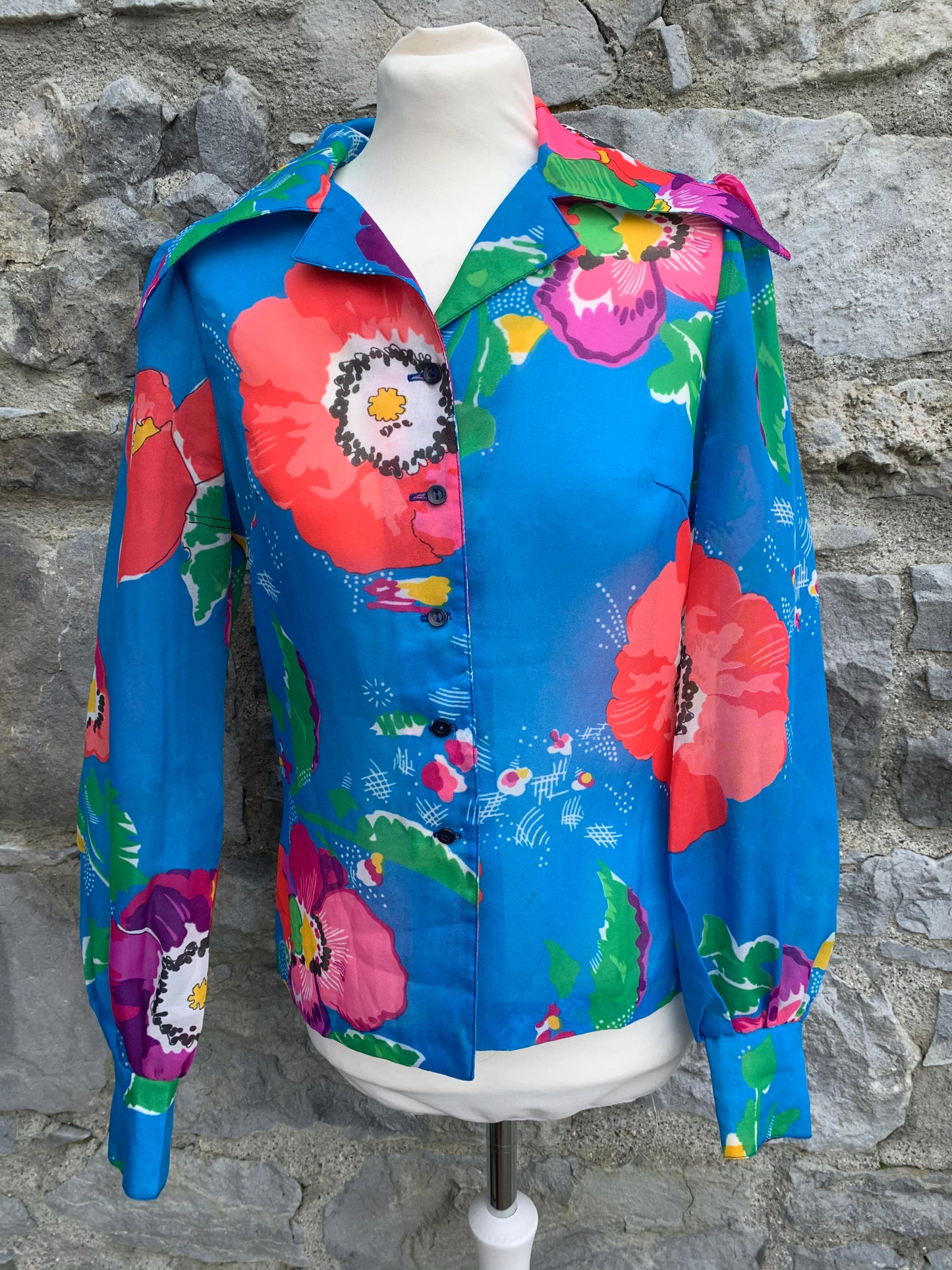 Deha semitransparent floral blouse uk 8
