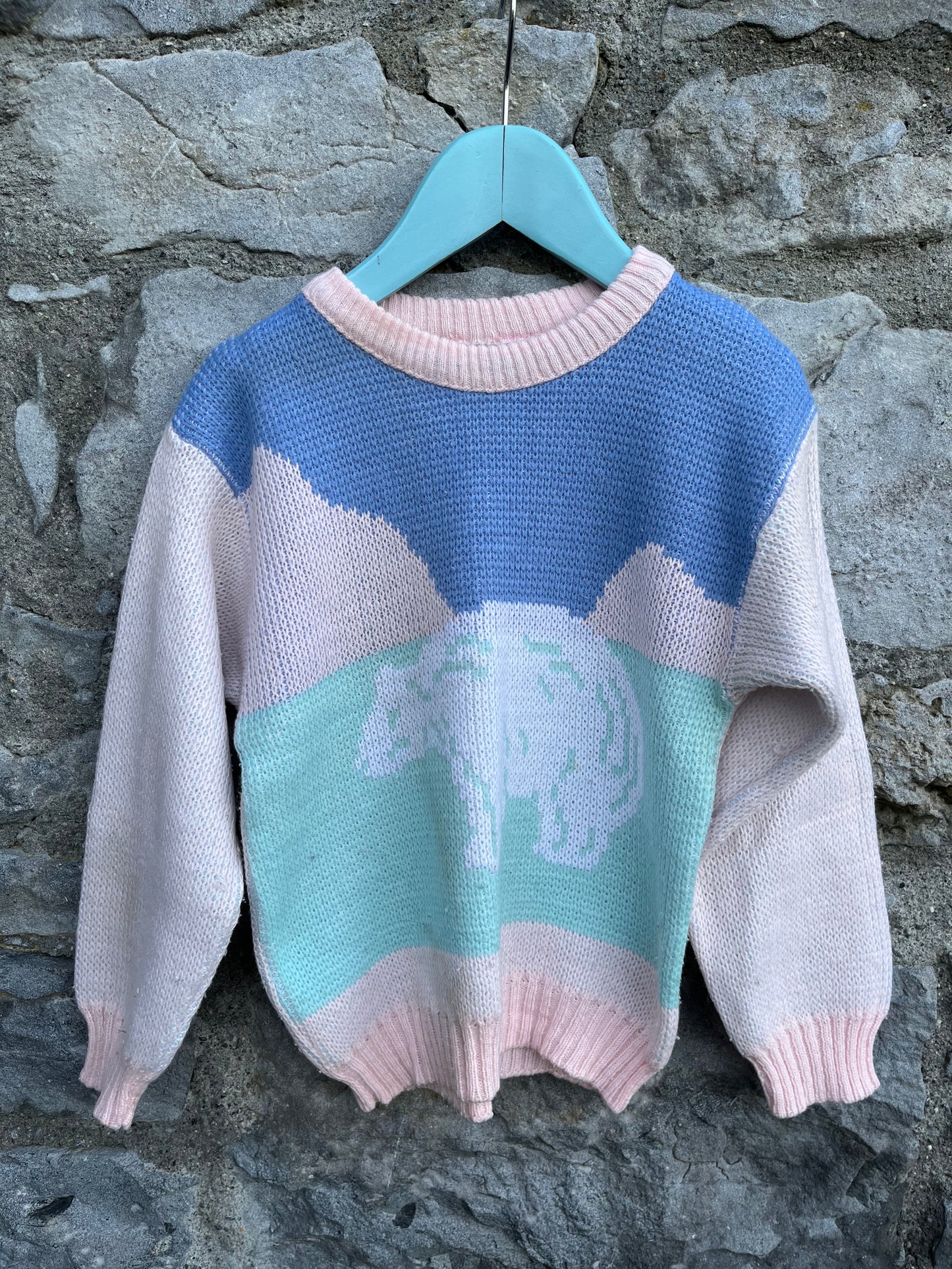80s polar bear jumper 3y (98cm)