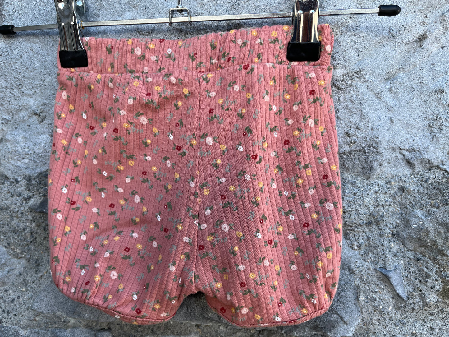 Floral ribbed shorts 4-6m (62-68cm)