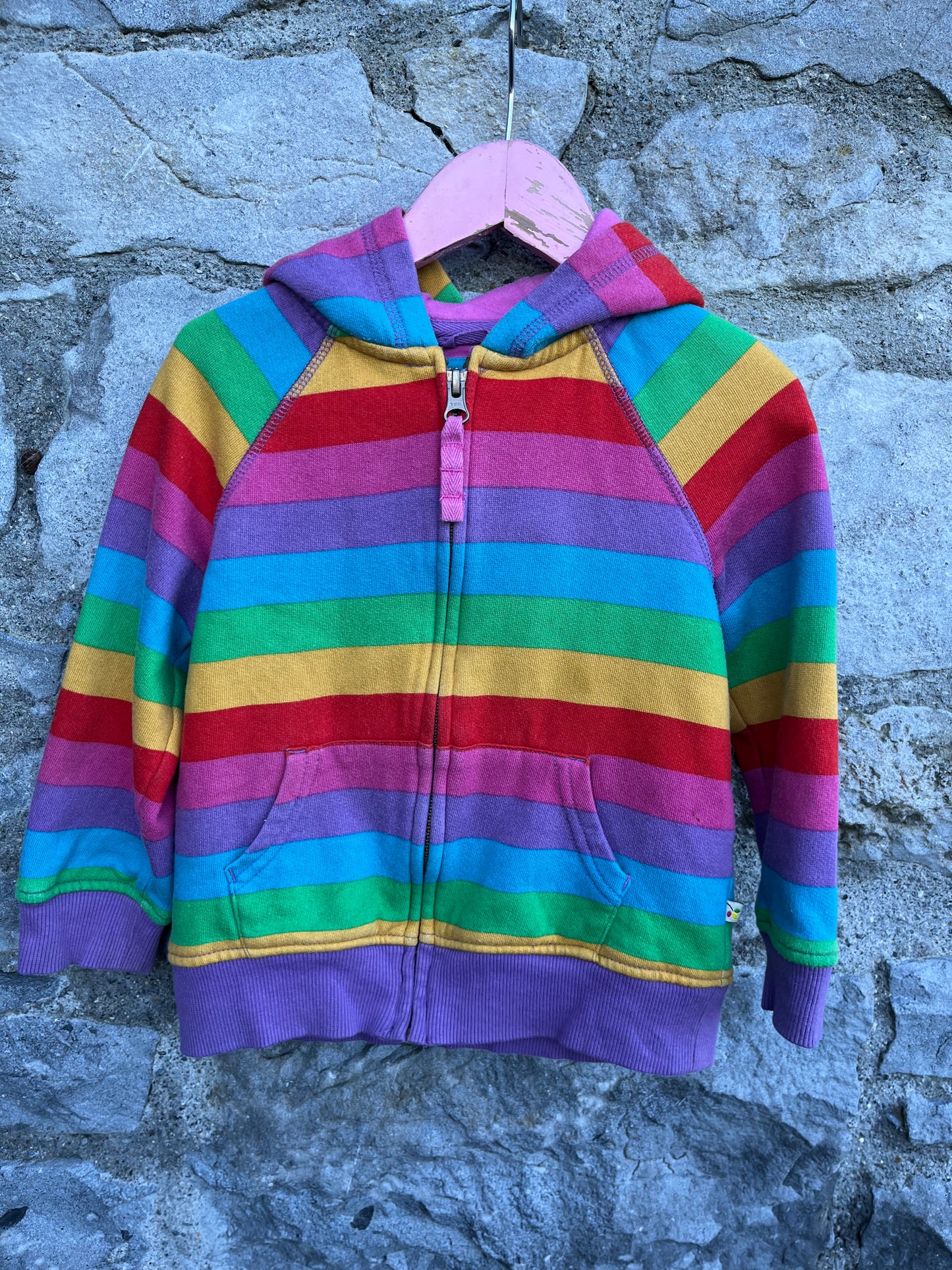 Rainbow hoodie 2-3y (92-98cm)