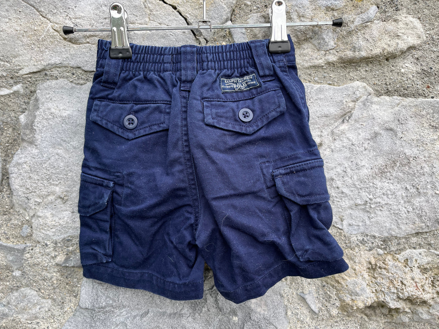 RL navy denim shorts 9m (74cm)