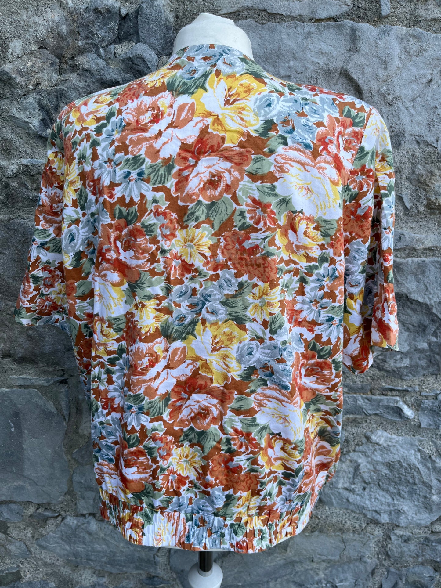 Brown flowers blouse uk 14