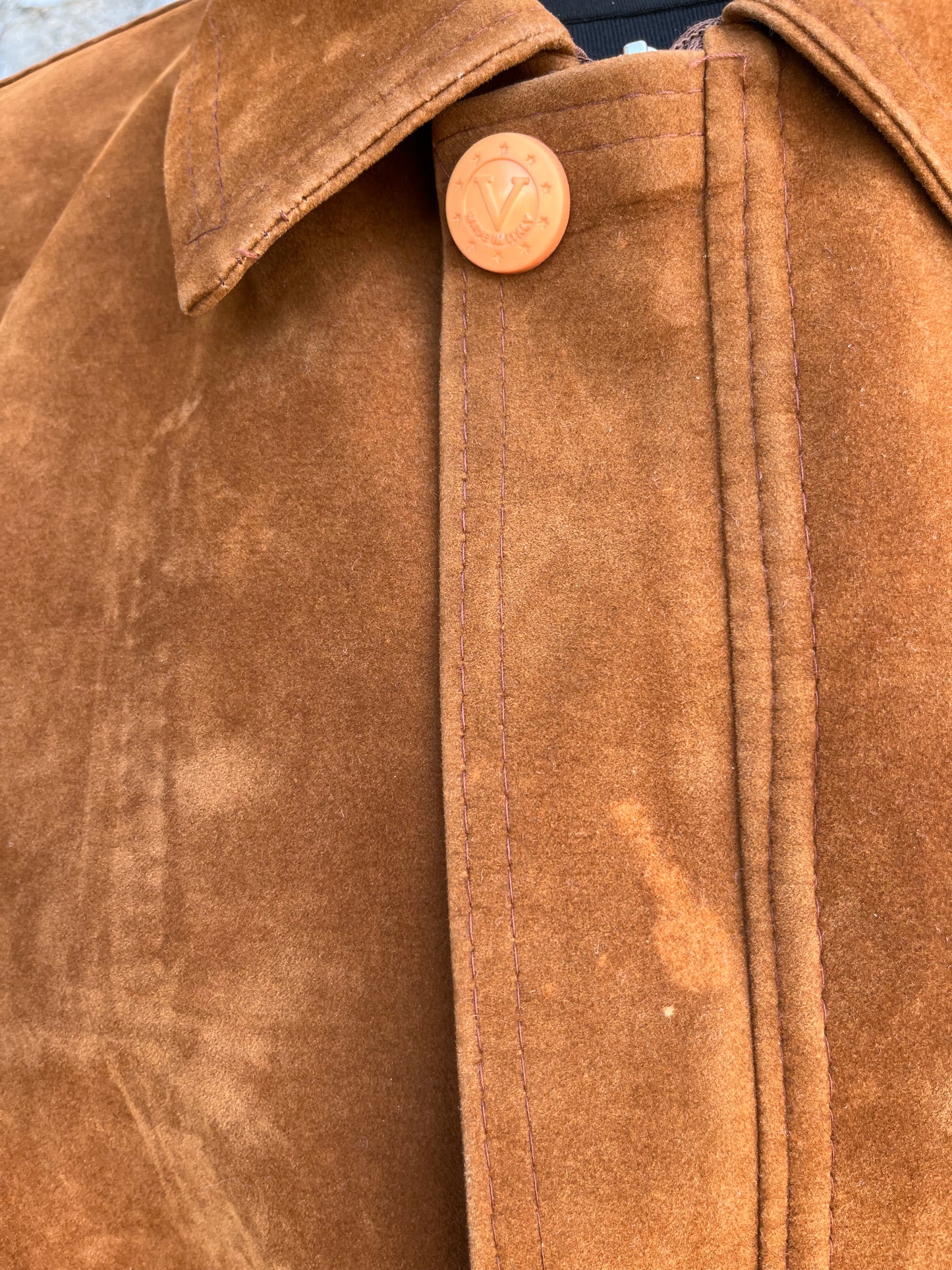 Brown suede jacket M/L