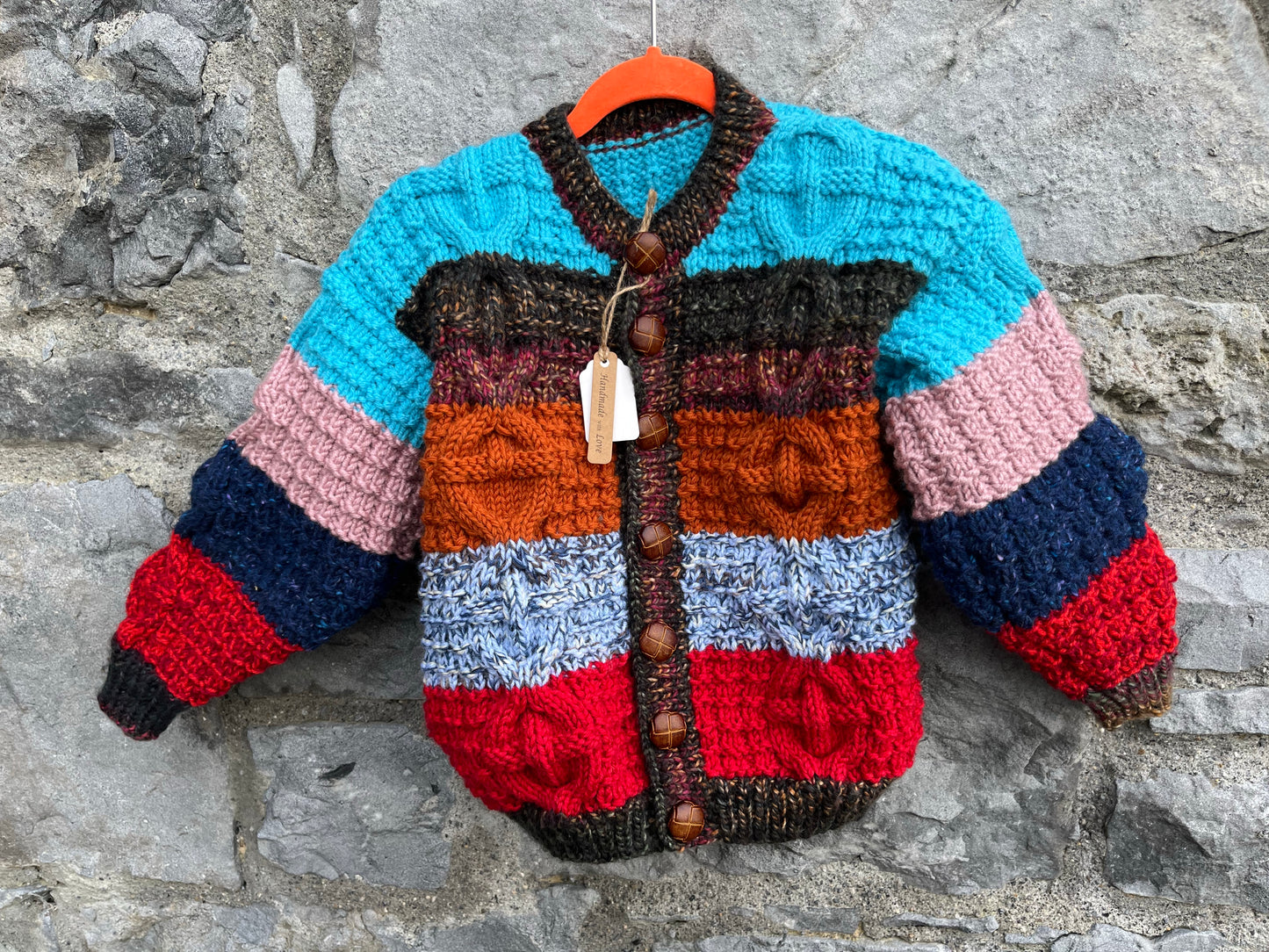 Colourful cardigan 4-5y (104-110cm)