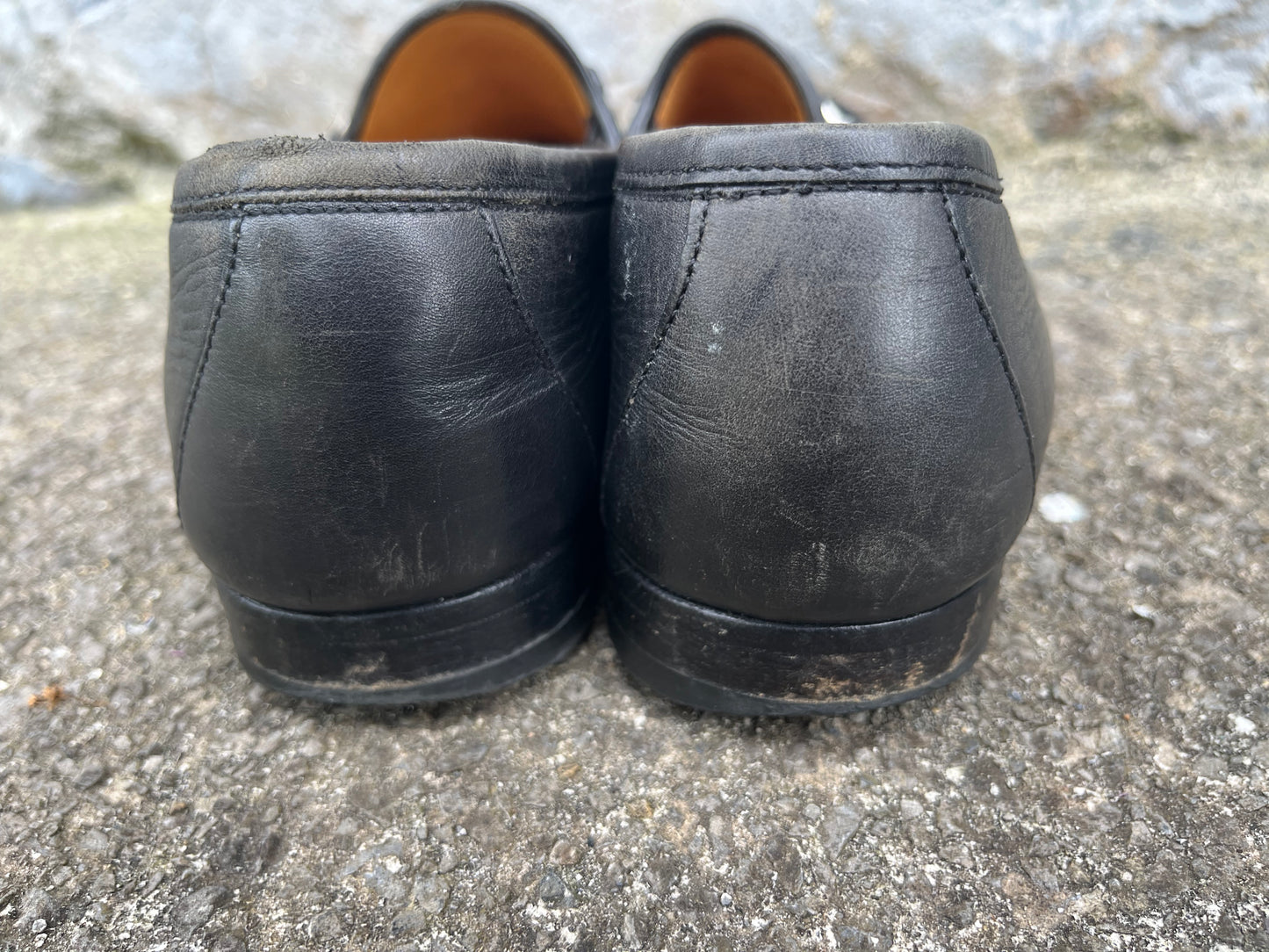 Black loafers uk 9.5 (eu 43.5)
