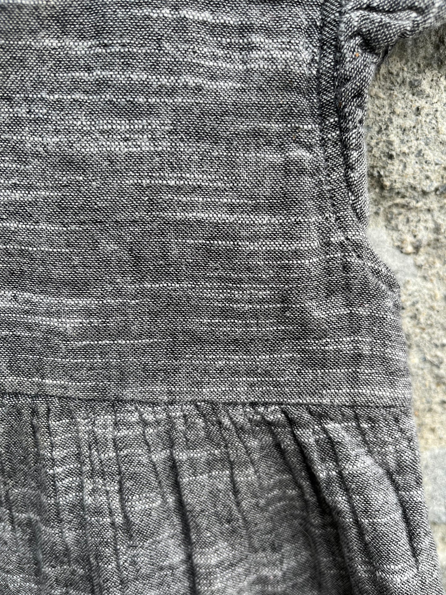 Grey melange dress 12m (80cm)