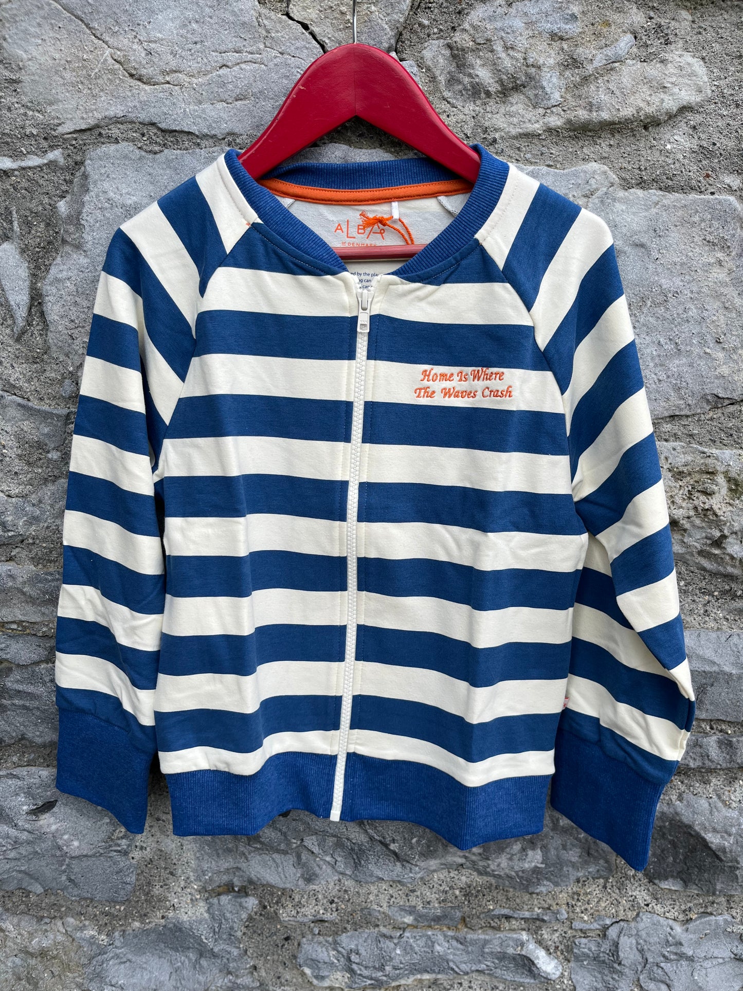 Waterside Jacket, Blue stripes 8y (128cm)